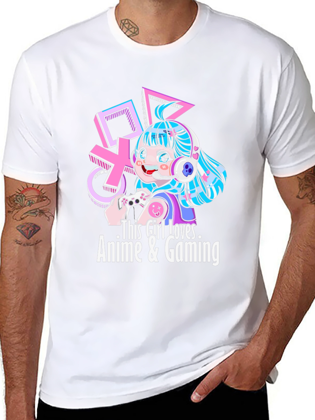Anime & Gaming Girl T-Shirt