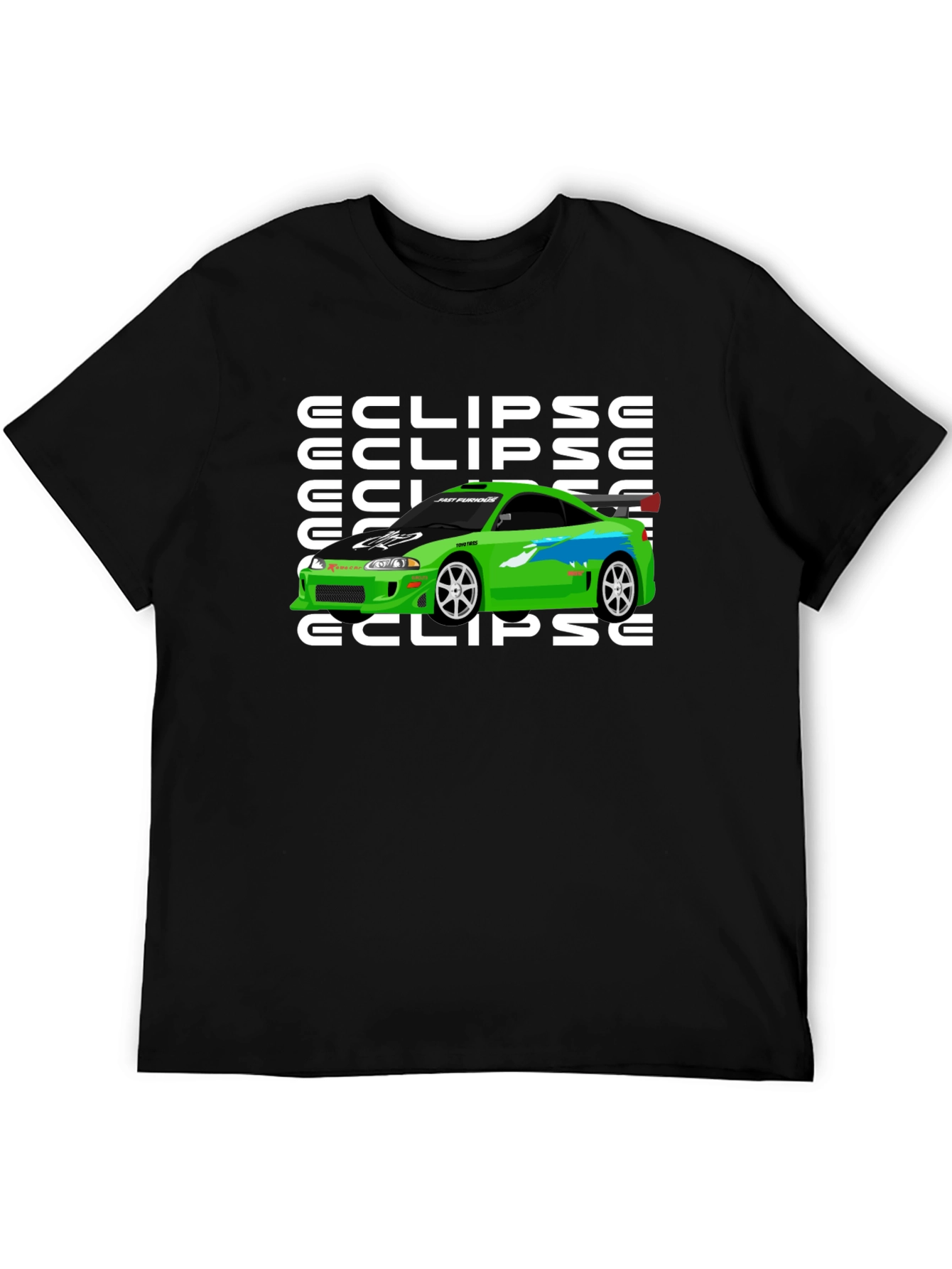 Eclipse Car Graphic T-Shirt - Fast & Furious Inspired