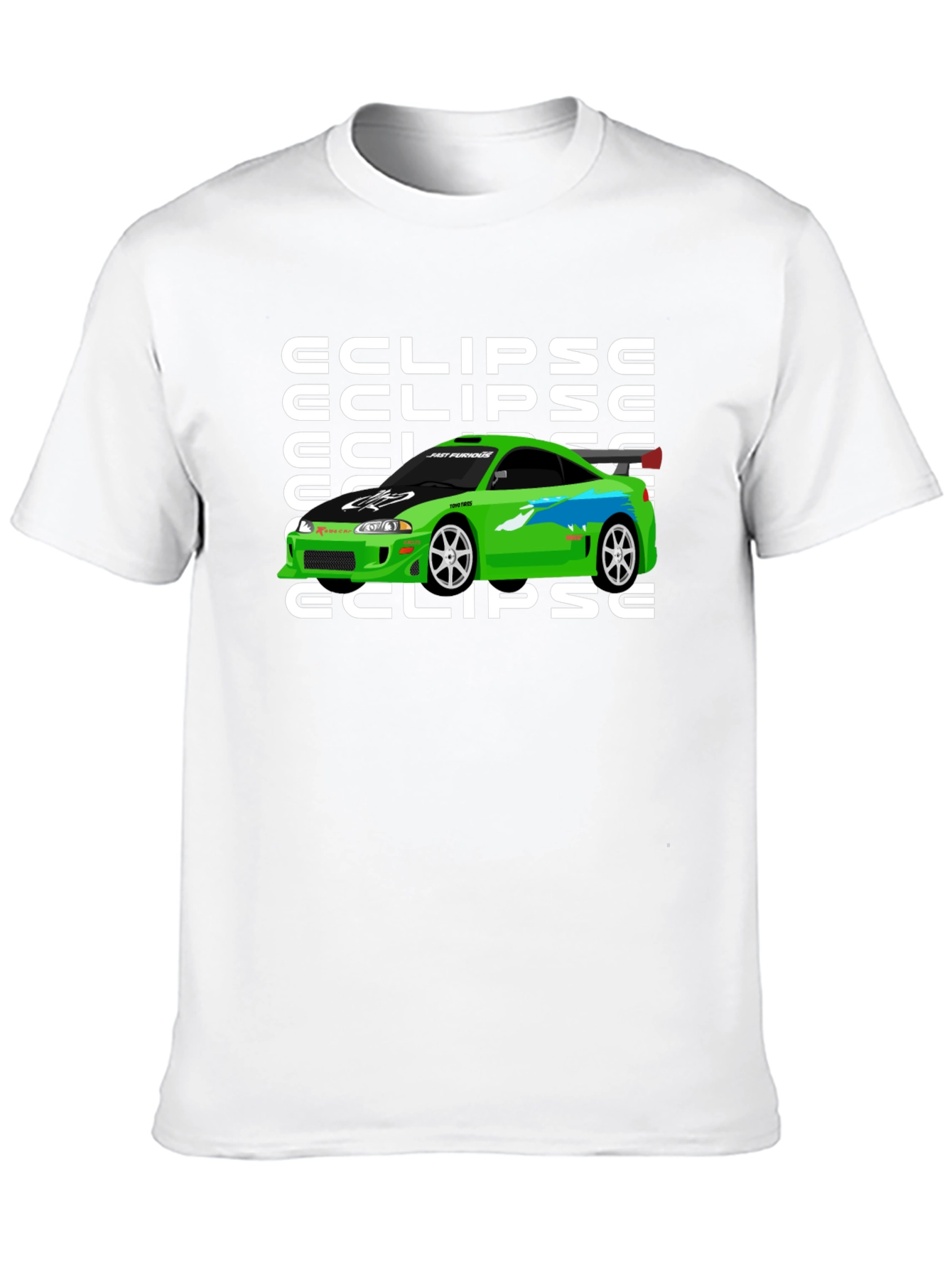Eclipse Car Graphic T-Shirt - Fast & Furious Inspired
