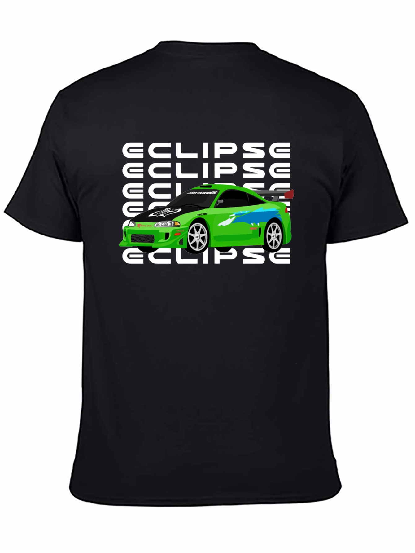 Eclipse Car Graphic T-Shirt - Fast & Furious Inspired