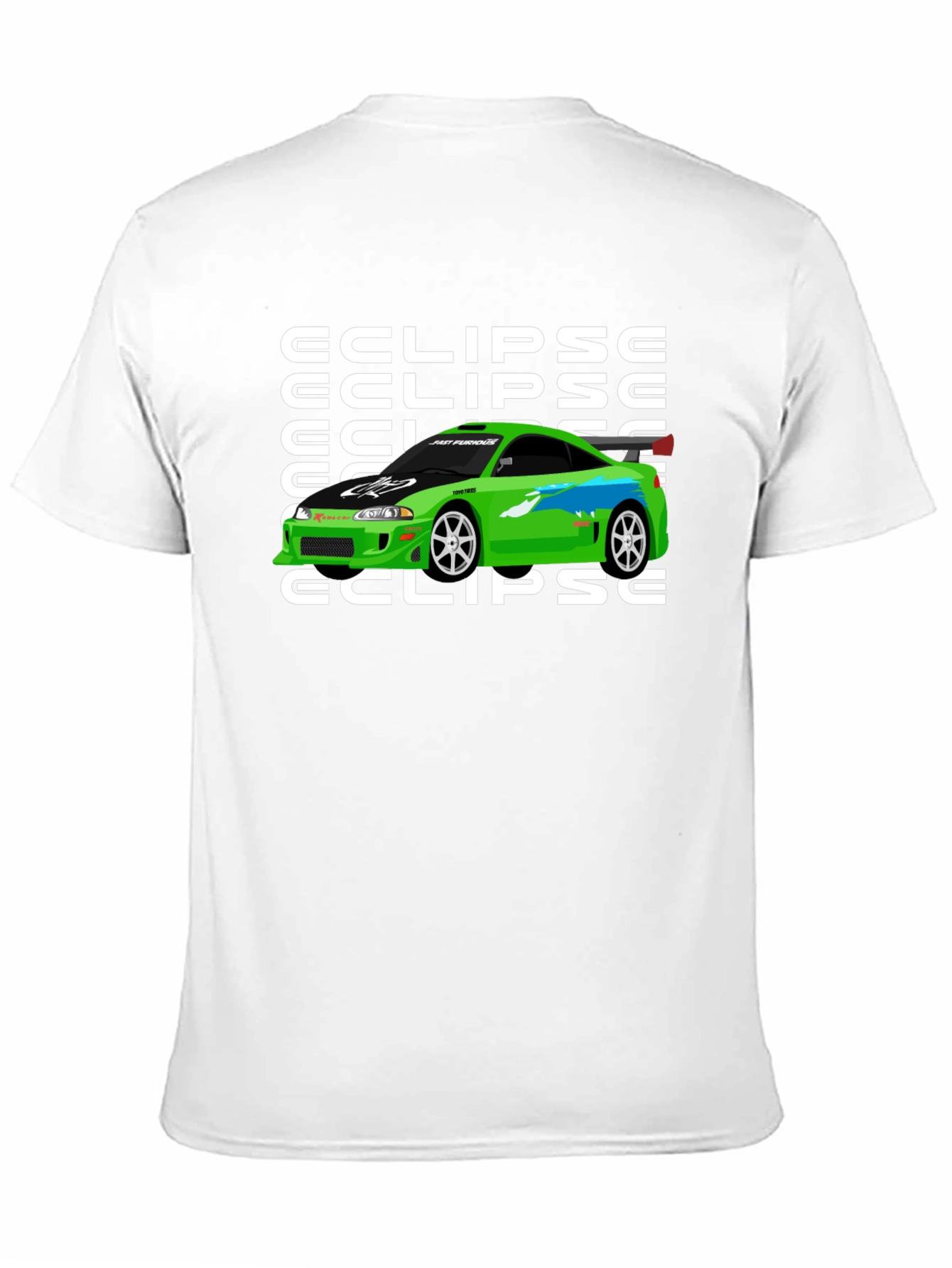 Eclipse Car Graphic T-Shirt - Fast & Furious Inspired