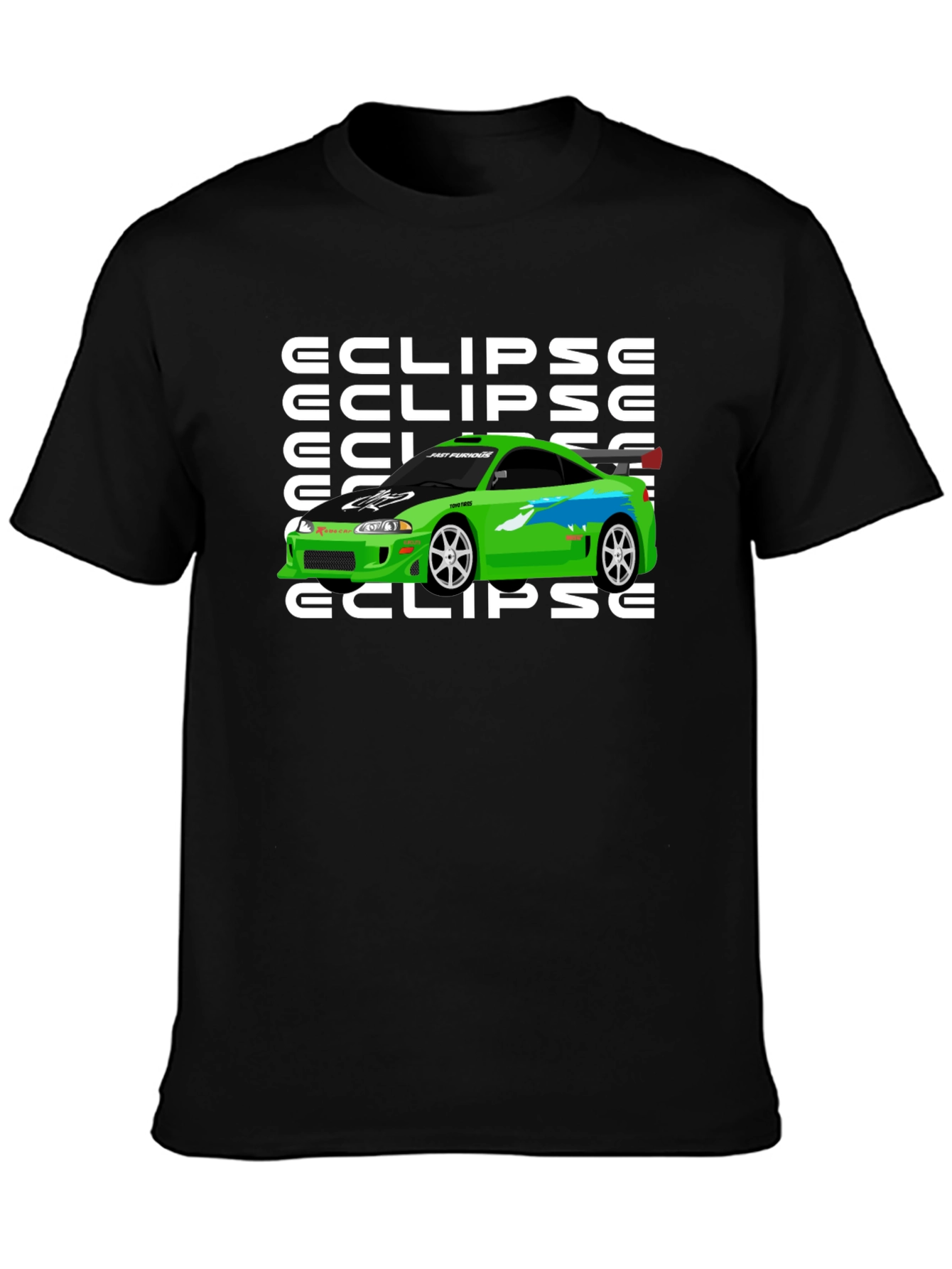 Eclipse Car Graphic T-Shirt - Fast & Furious Inspired