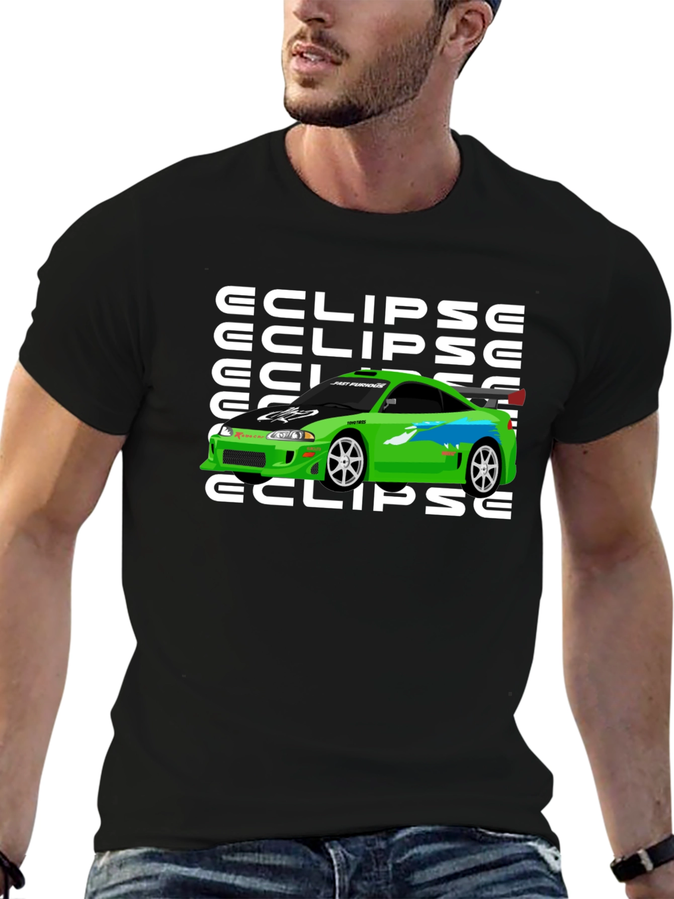 Eclipse Car Graphic T-Shirt - Fast & Furious Inspired