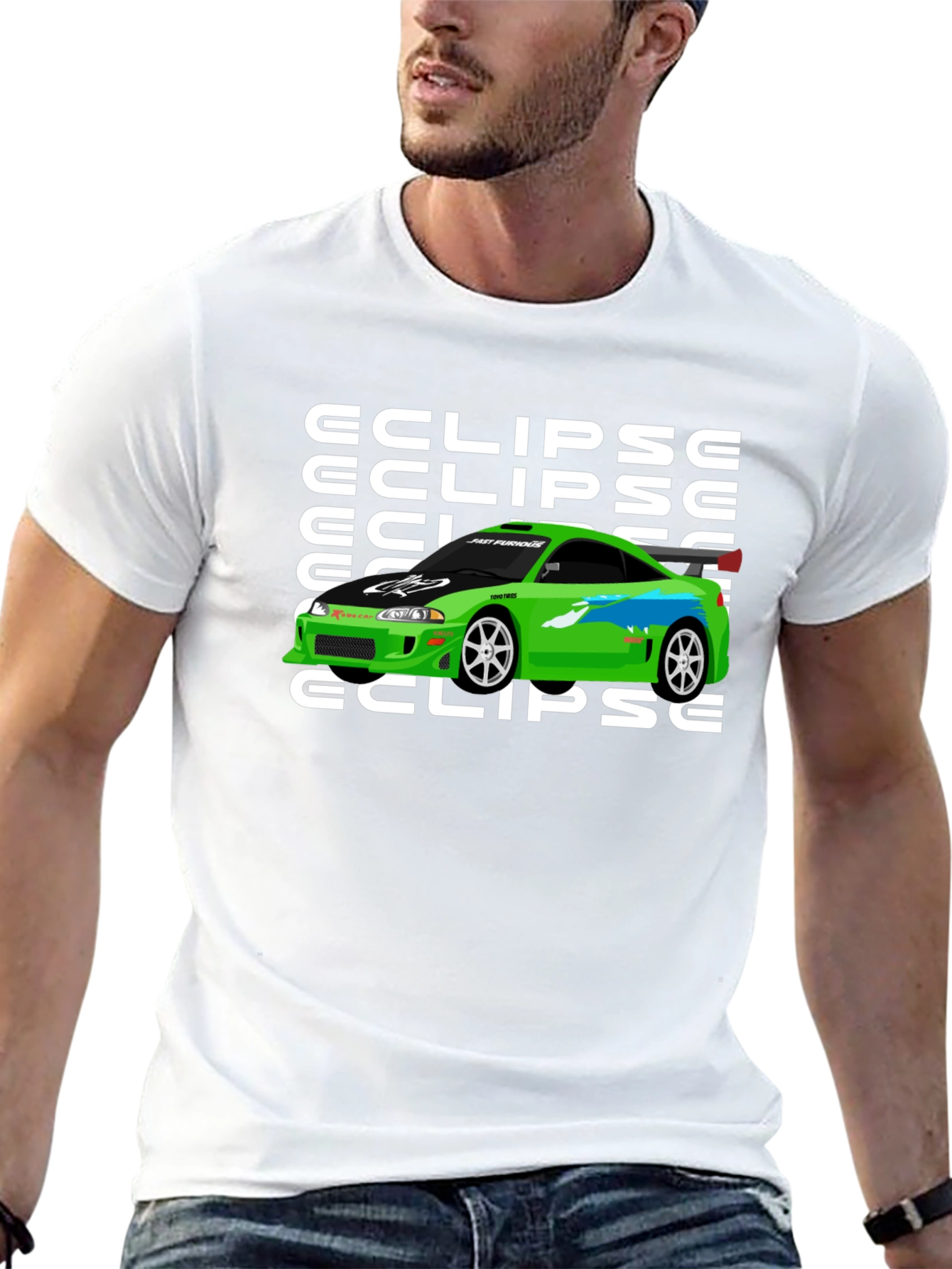 Eclipse Car Graphic T-Shirt - Fast & Furious Inspired