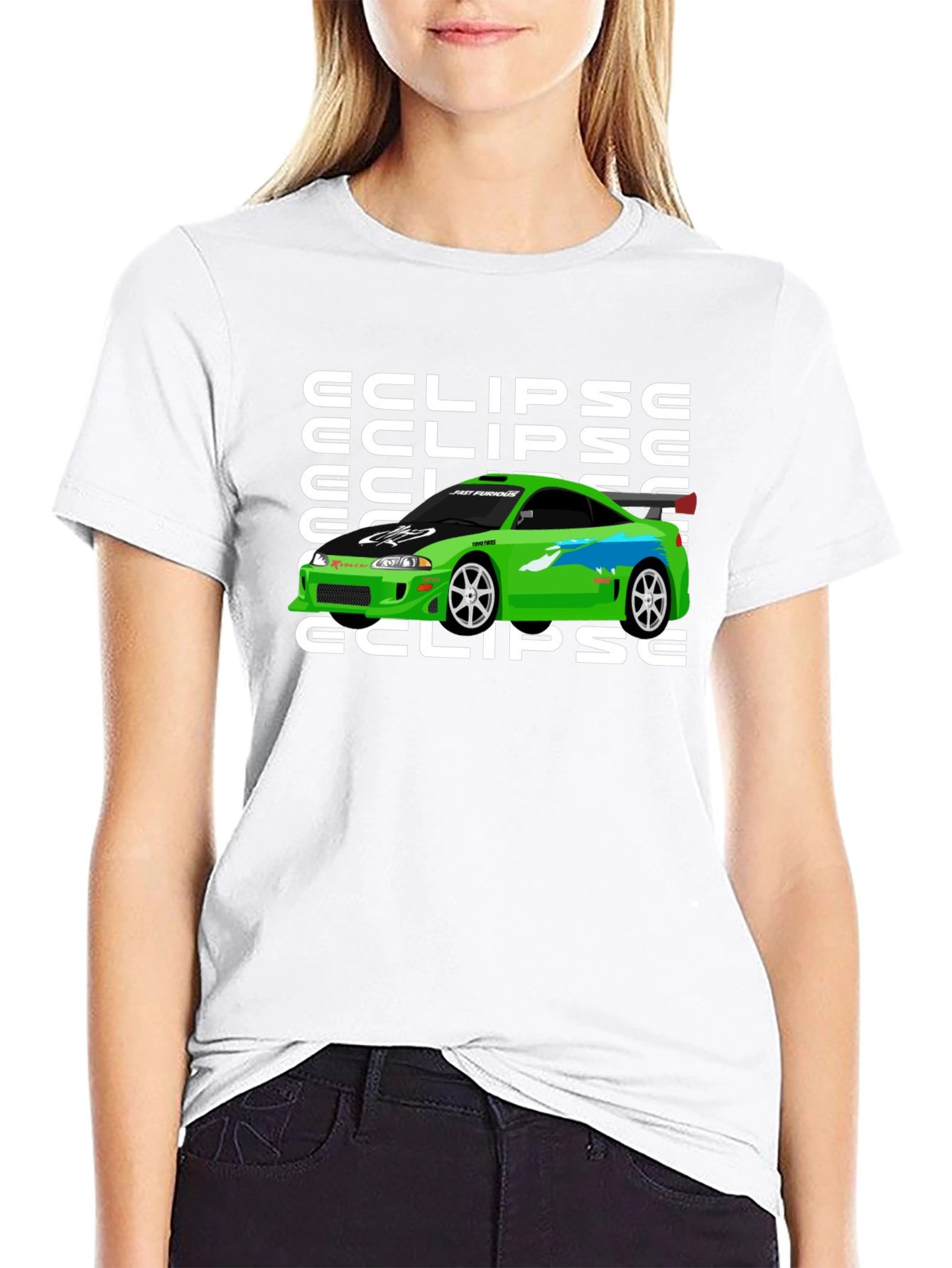 Eclipse Car Graphic T-Shirt - Fast & Furious Inspired