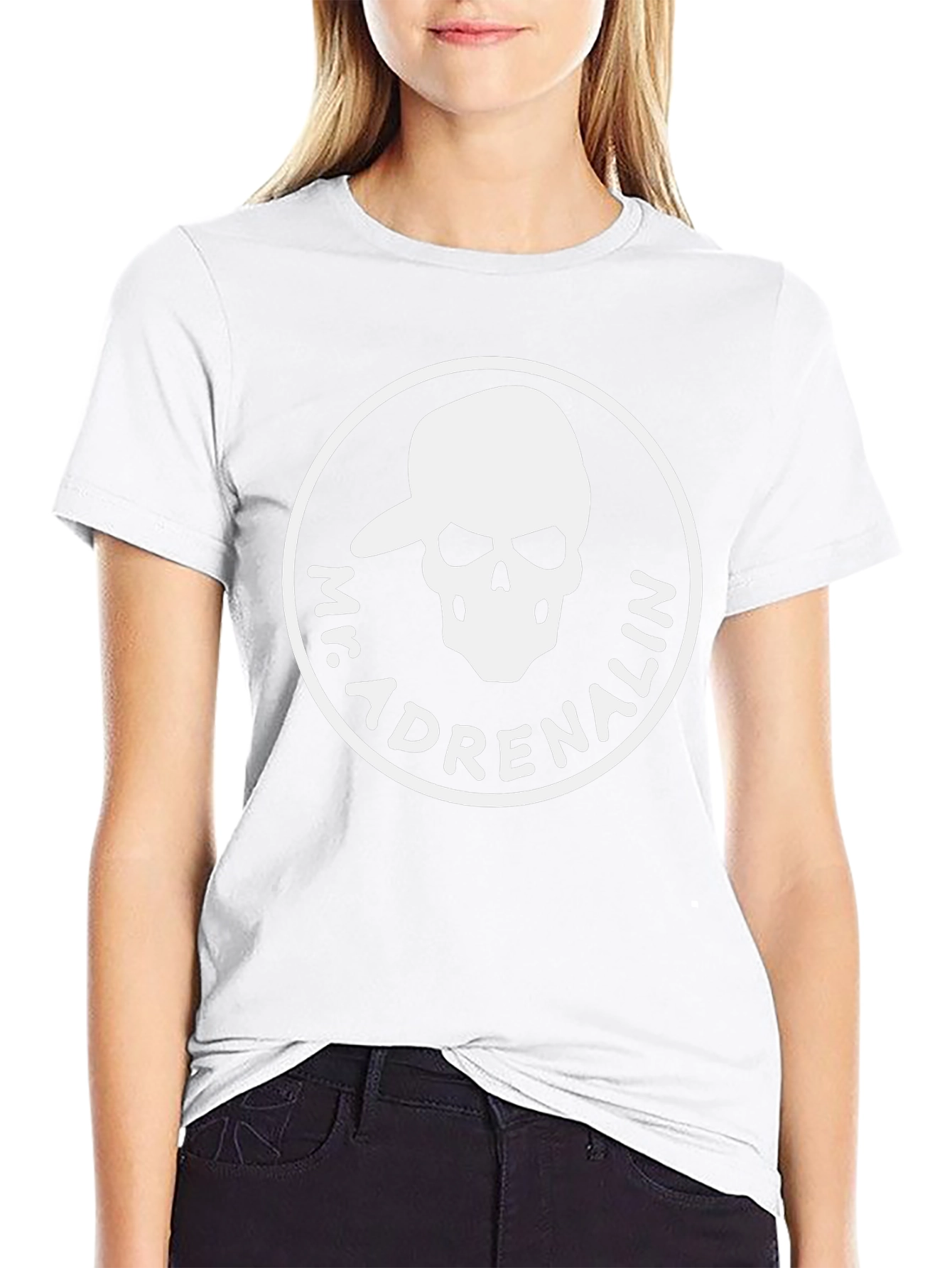 Mr. Adrenalin Skull Graphic Black T-Shirt
