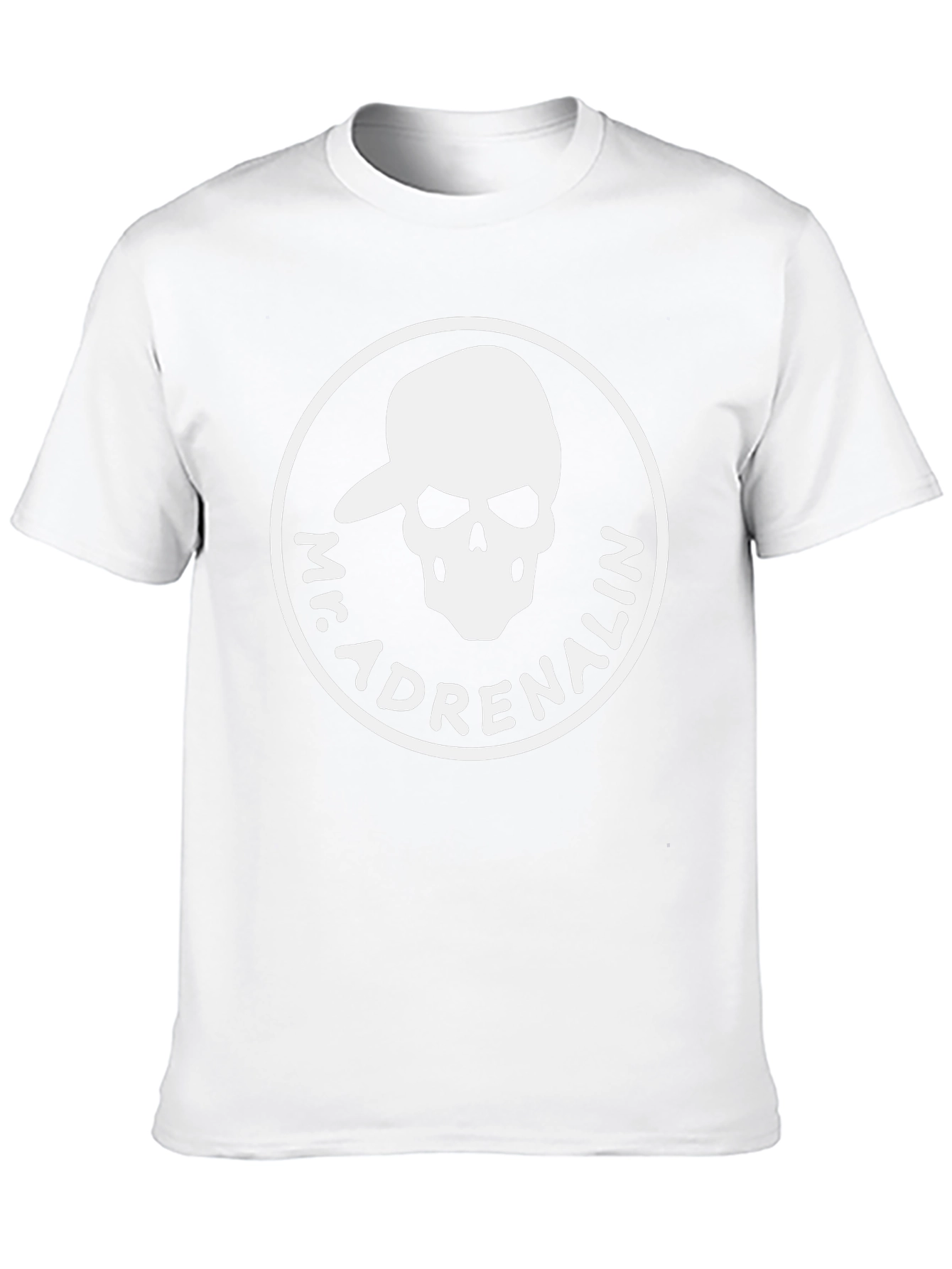 Mr. Adrenalin Skull Graphic Black T-Shirt