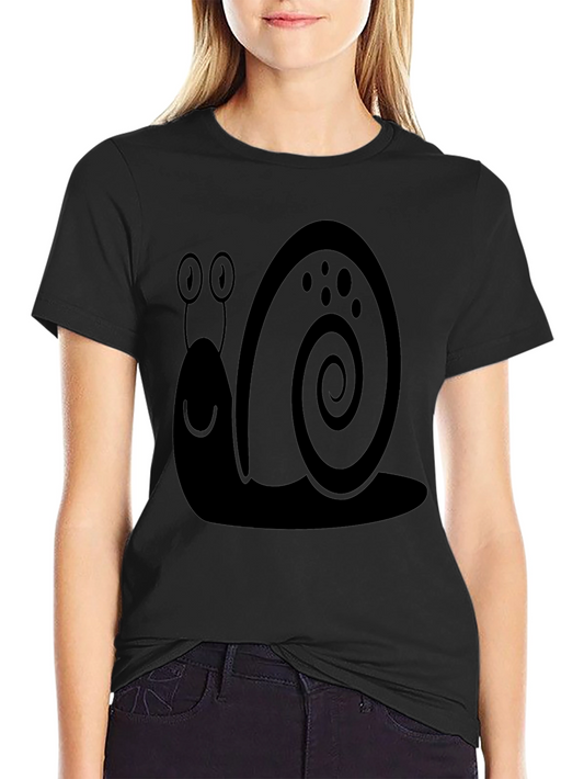 Snail Graphic Tee - Mens Black Cotton T-Shirt