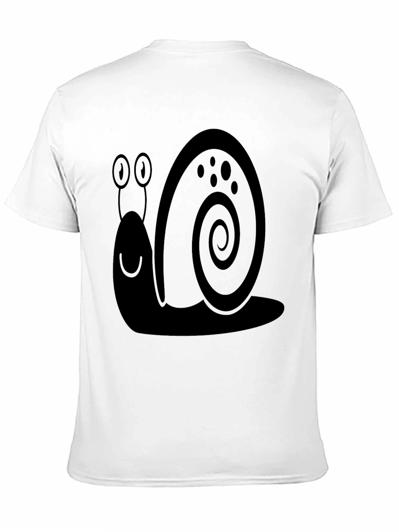 Snail Graphic Tee - Mens Black Cotton T-Shirt