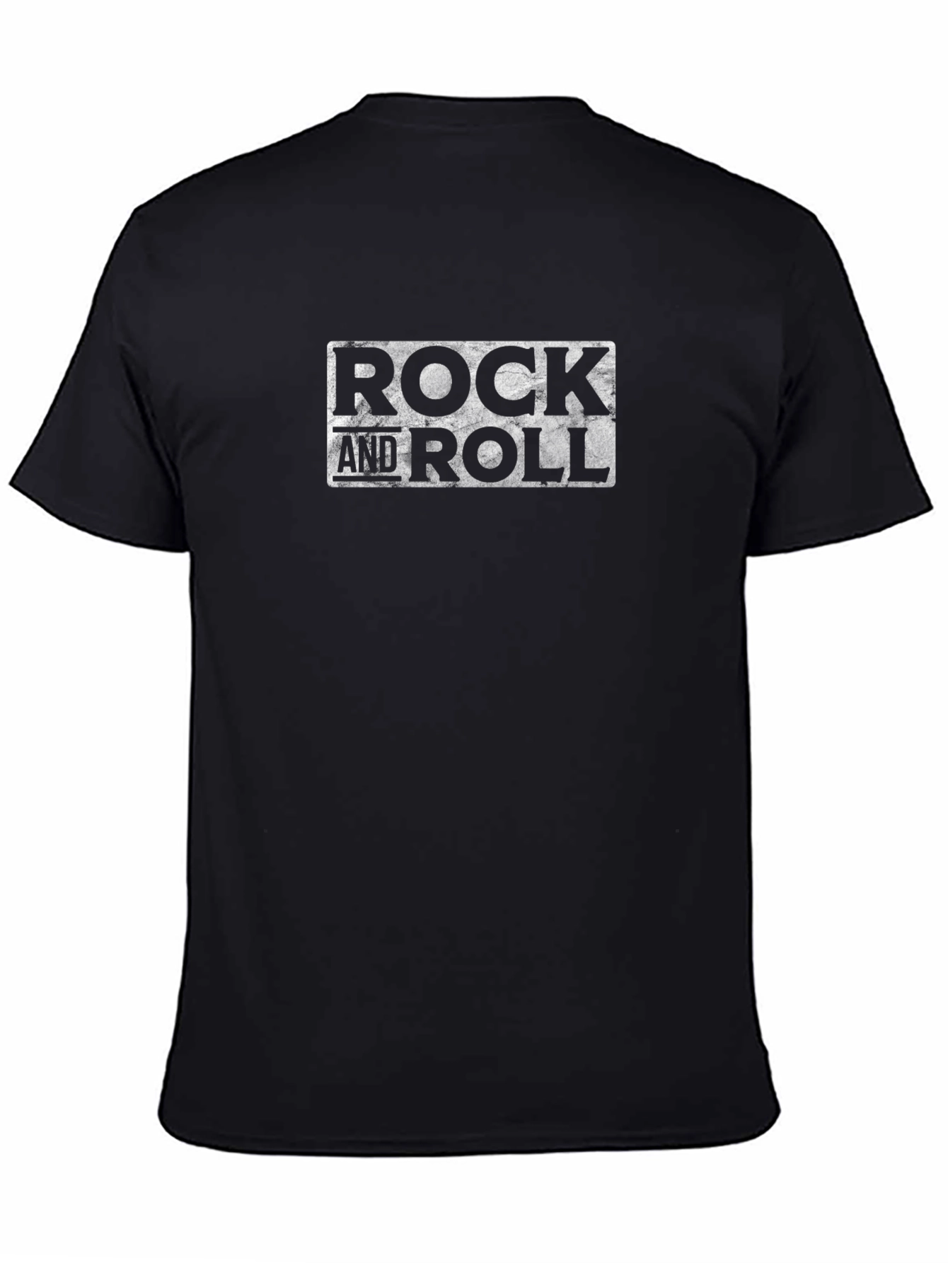 Rock and Roll Black Graphic T-Shirt