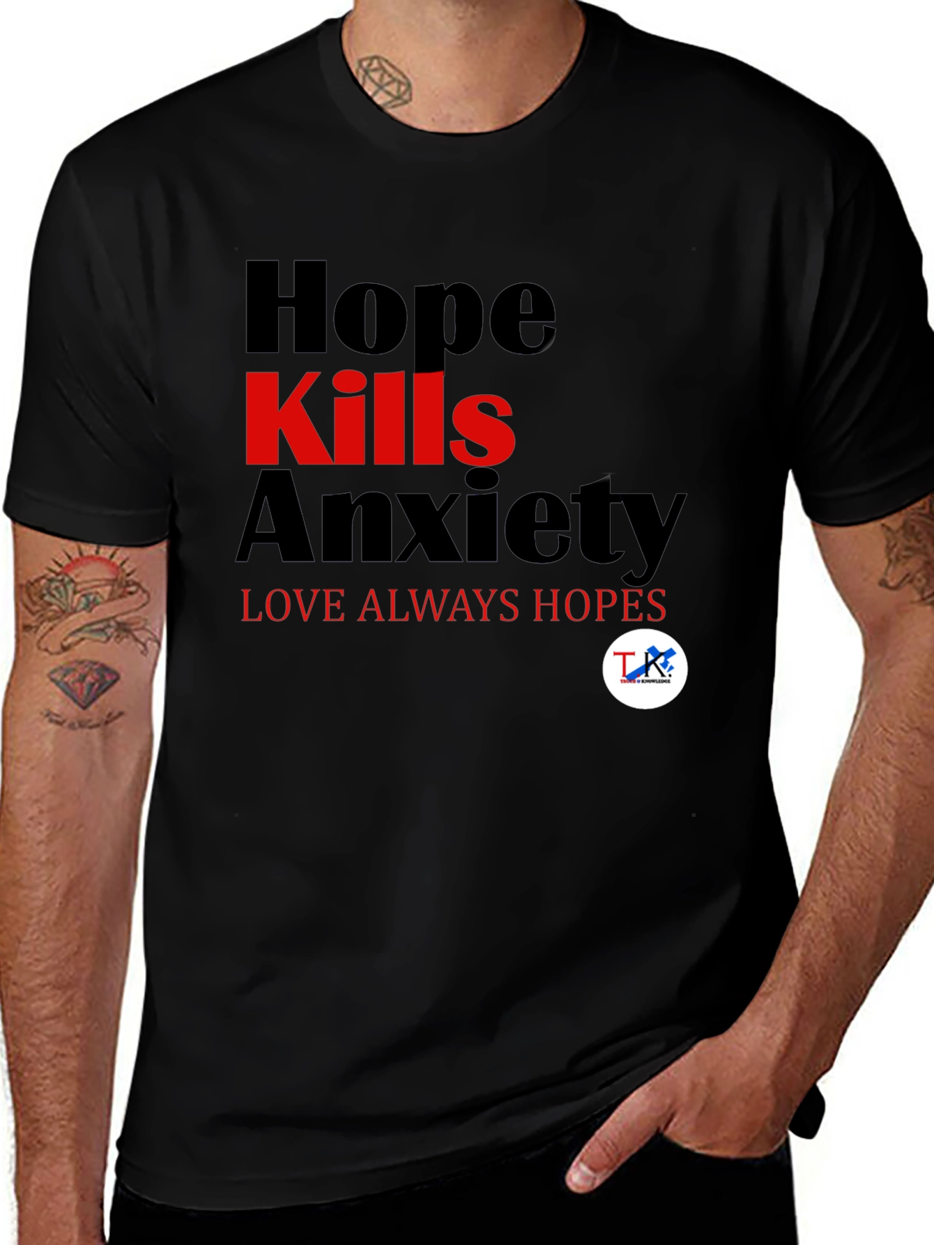 Hope Kills Anxiety T-Shirt - Mens Graphic Tee