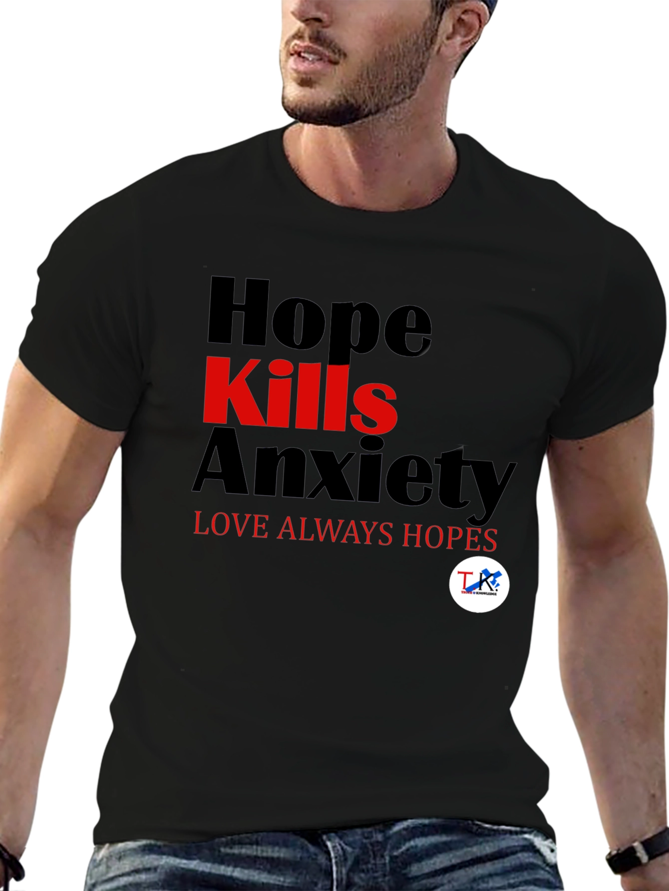 Hope Kills Anxiety T-Shirt - Mens Graphic Tee
