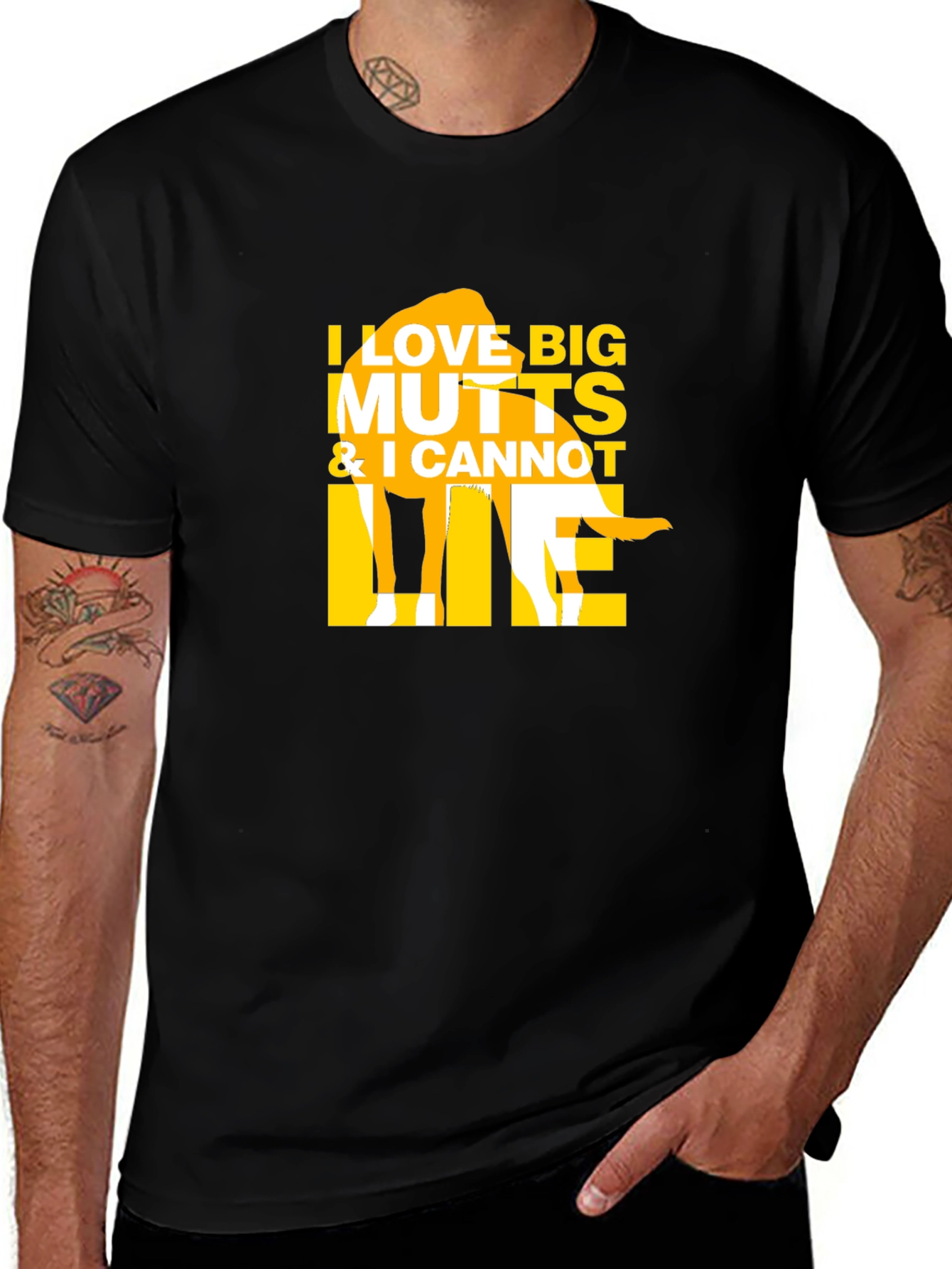 I Love Big Mutts T-Shirt Funny Dog Lover Tee