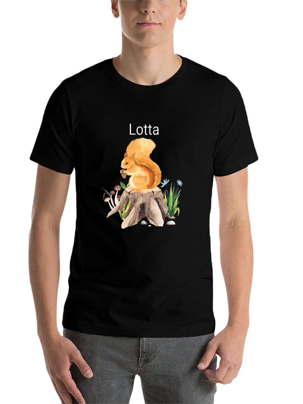 Squirrel Lotta T-Shirt - Unique Graphic Tee