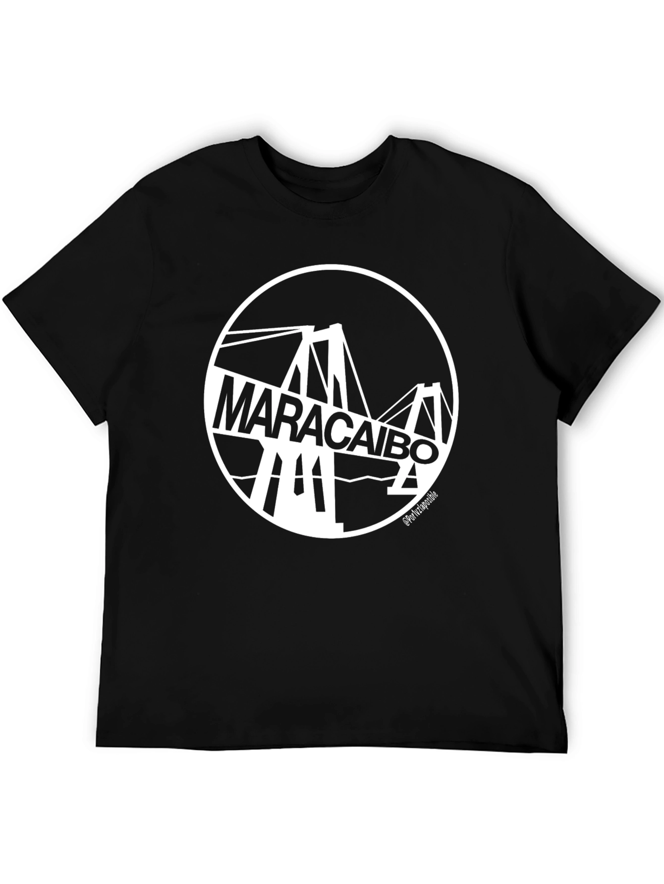 Maracaibo Bridge Black T-Shirt