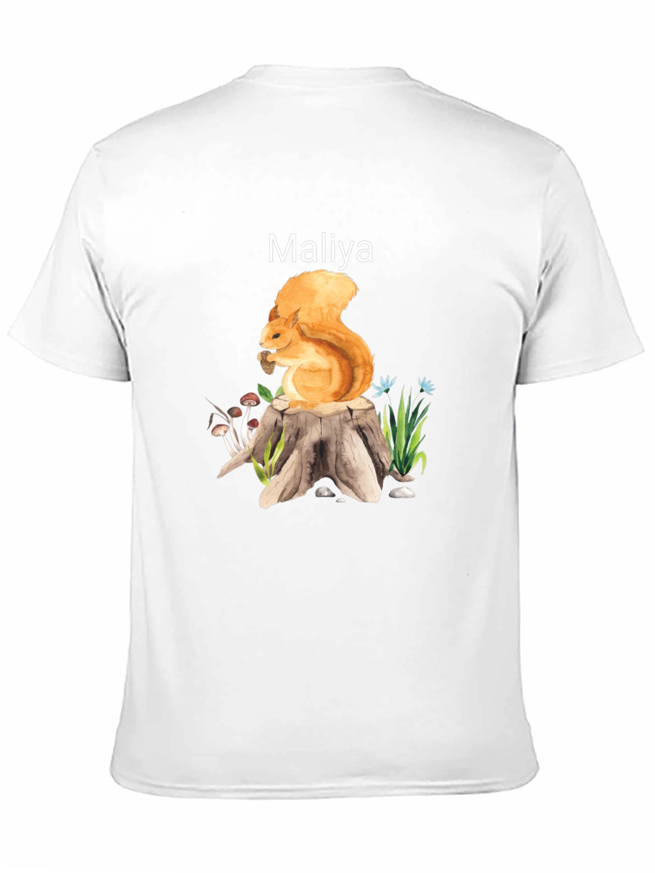 Squirrel Stump Graphic Tee - Personalized Name