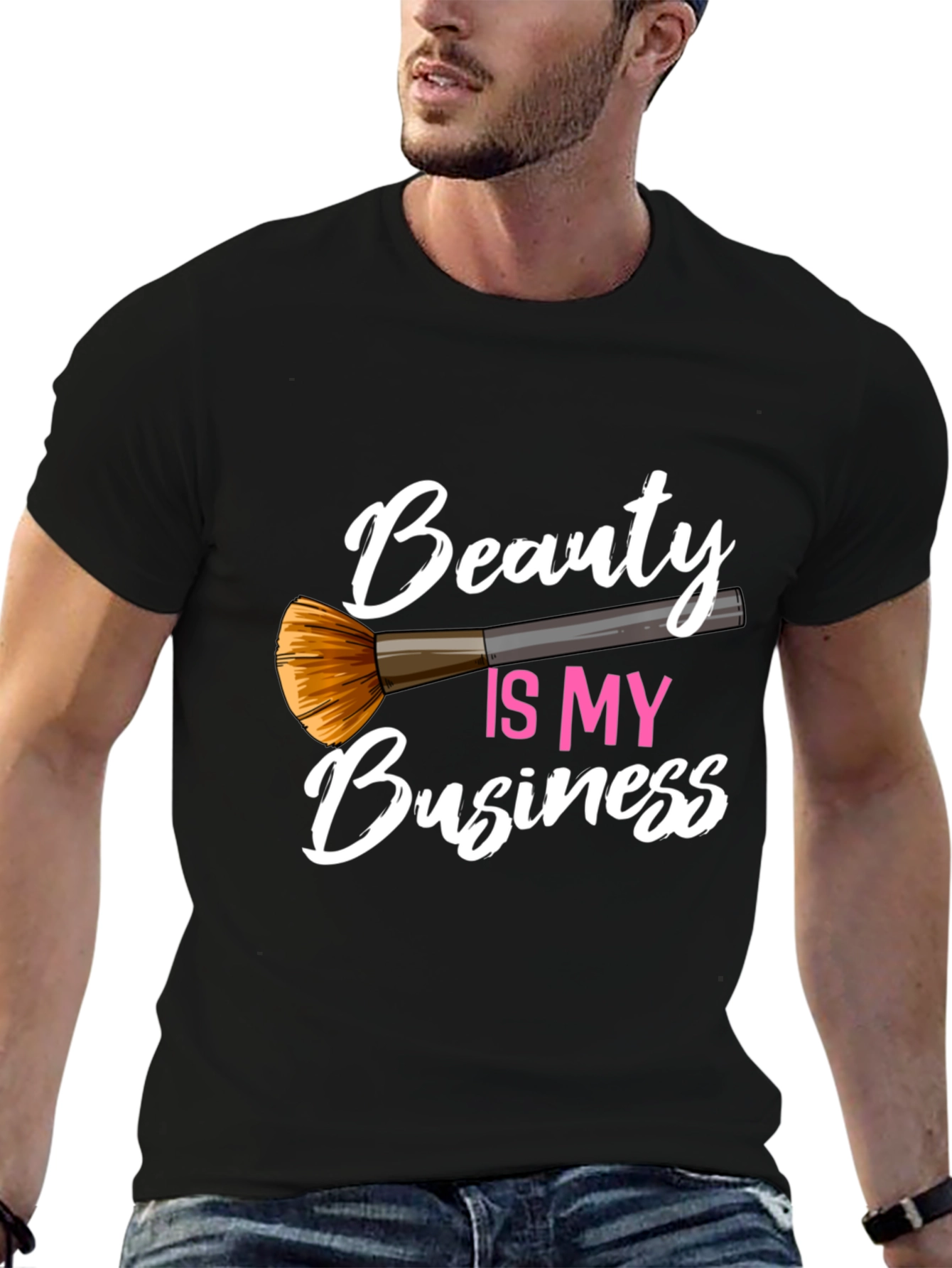 Beauty Is My Business Black Graphic Tee