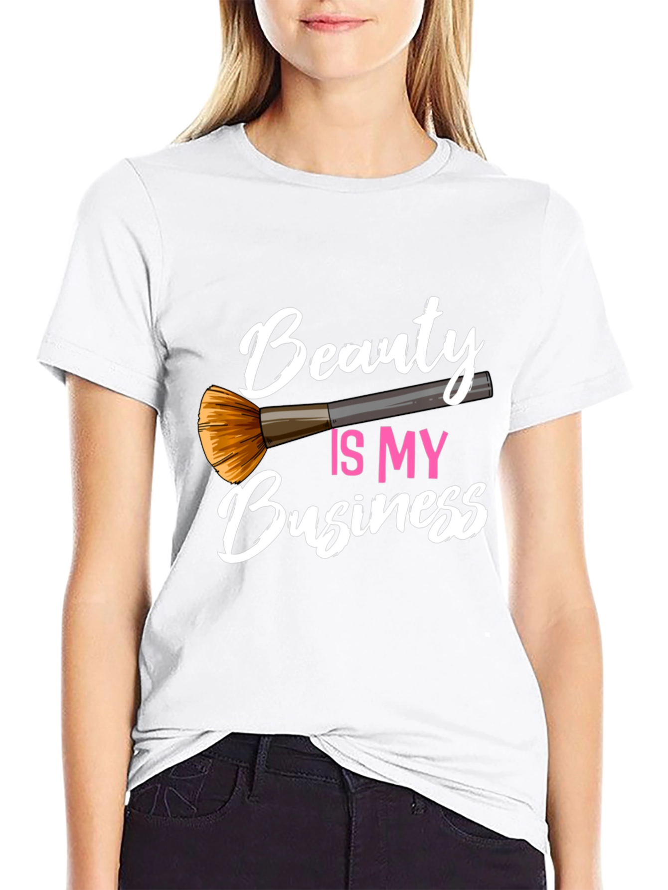 Beauty Is My Business Black Graphic Tee