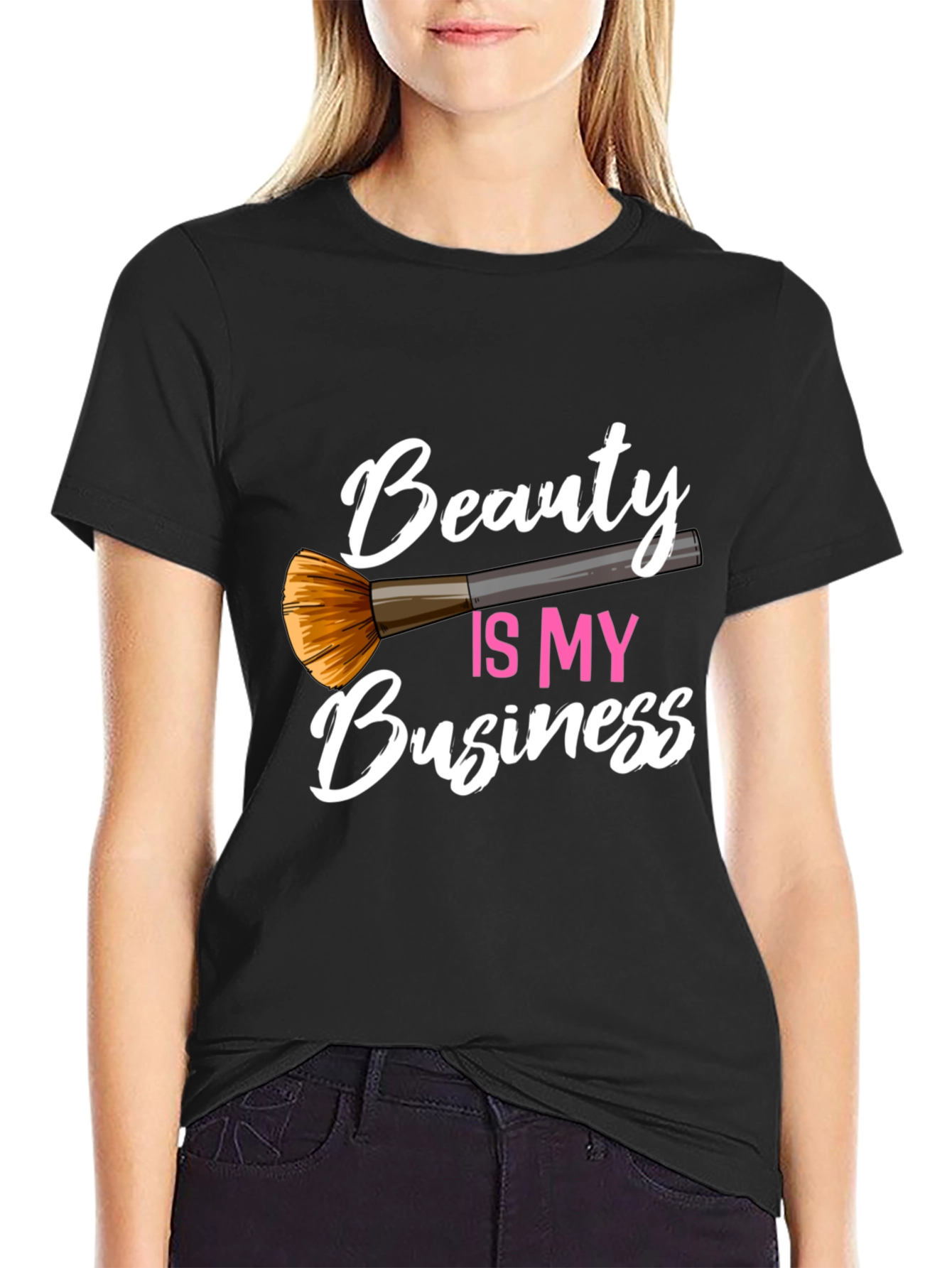 Beauty Is My Business Black Graphic Tee