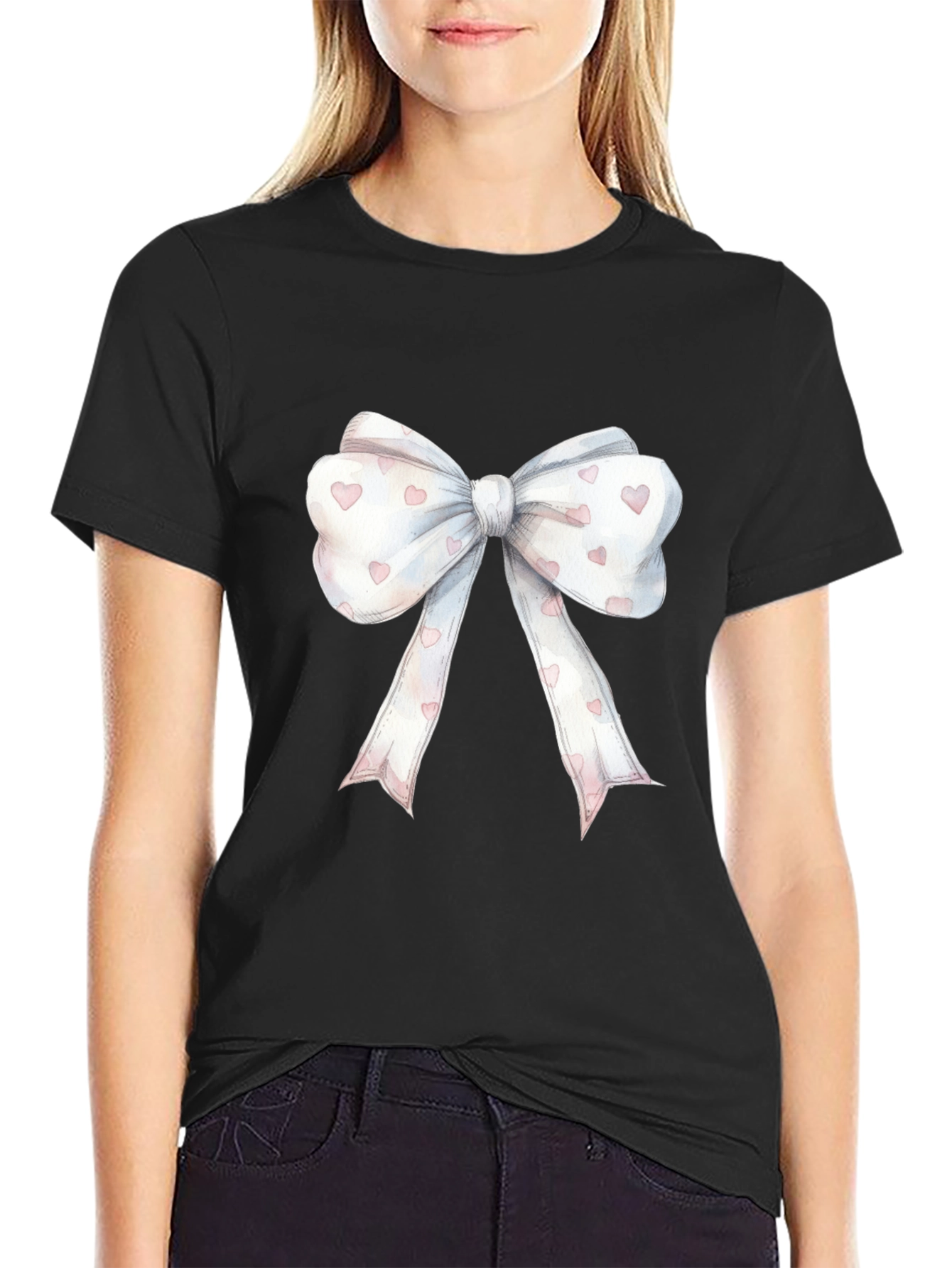 Bow Graphic Tee - Cute & Stylish Casual Wear