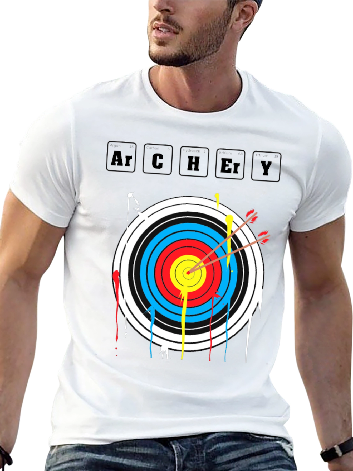 Archery Target T-Shirt - Bulls Eye Arrow Tee