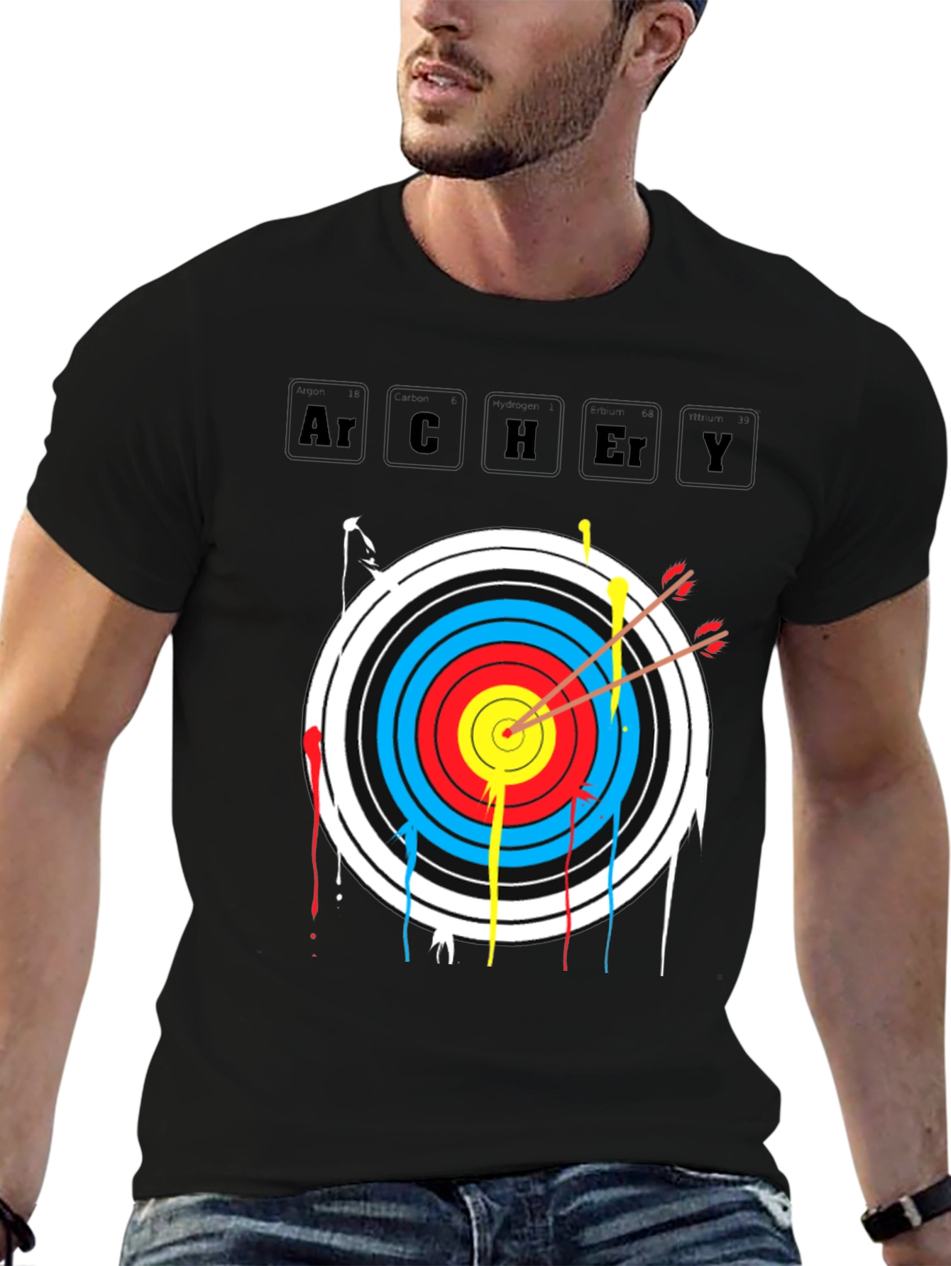 Archery Target T-Shirt - Bulls Eye Arrow Tee