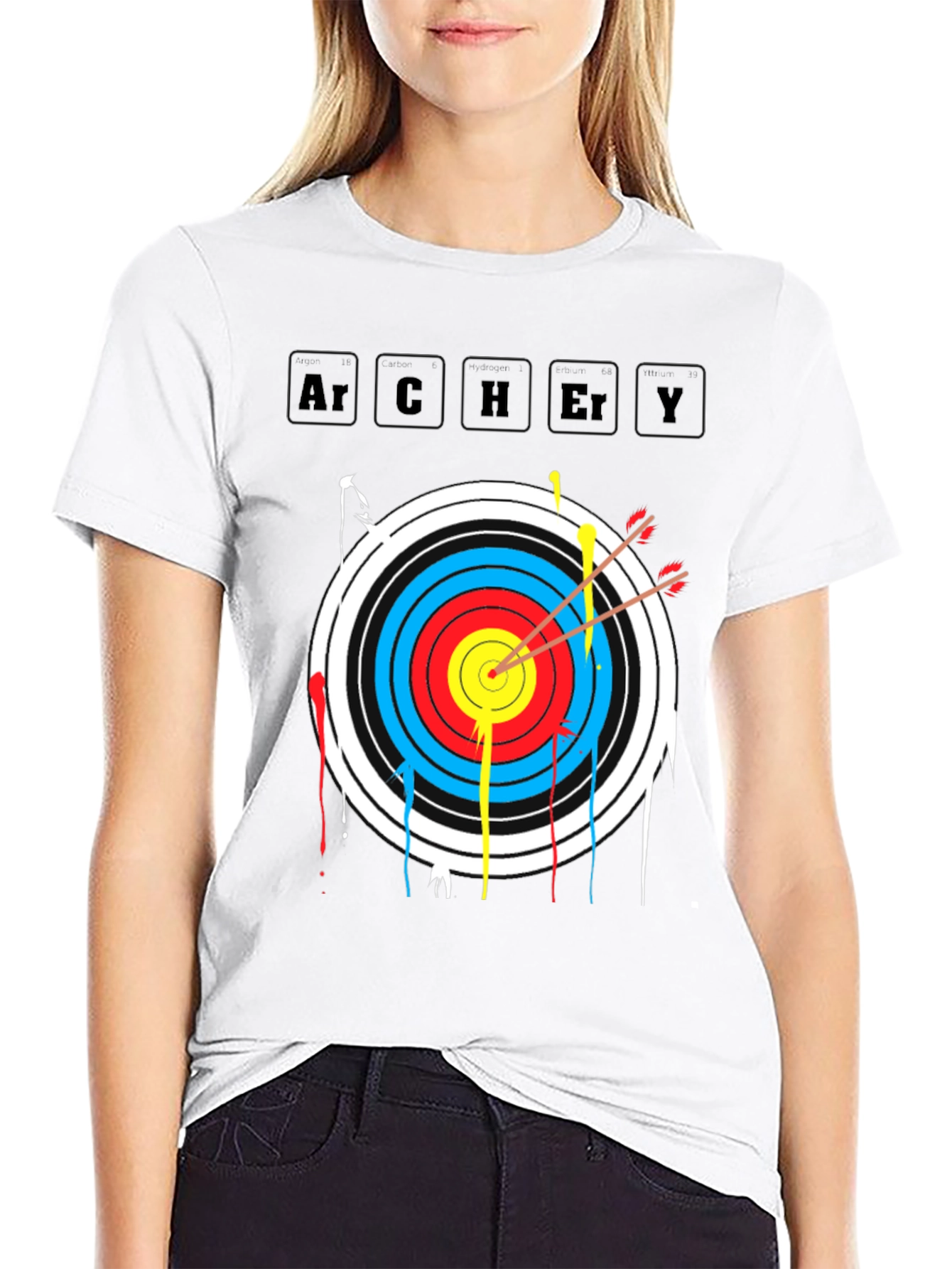 Archery Target T-Shirt - Bulls Eye Arrow Tee