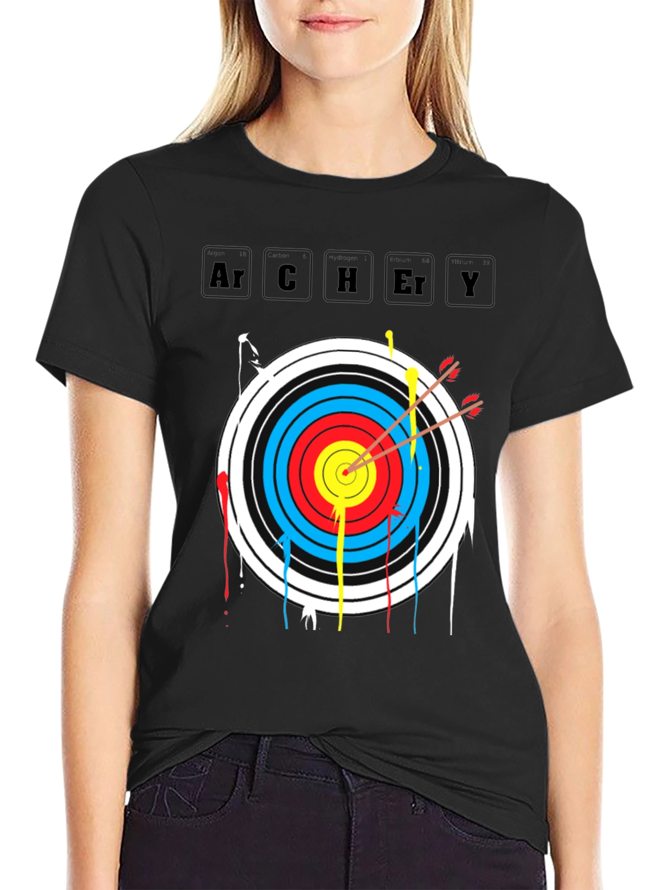 Archery Target T-Shirt - Bulls Eye Arrow Tee