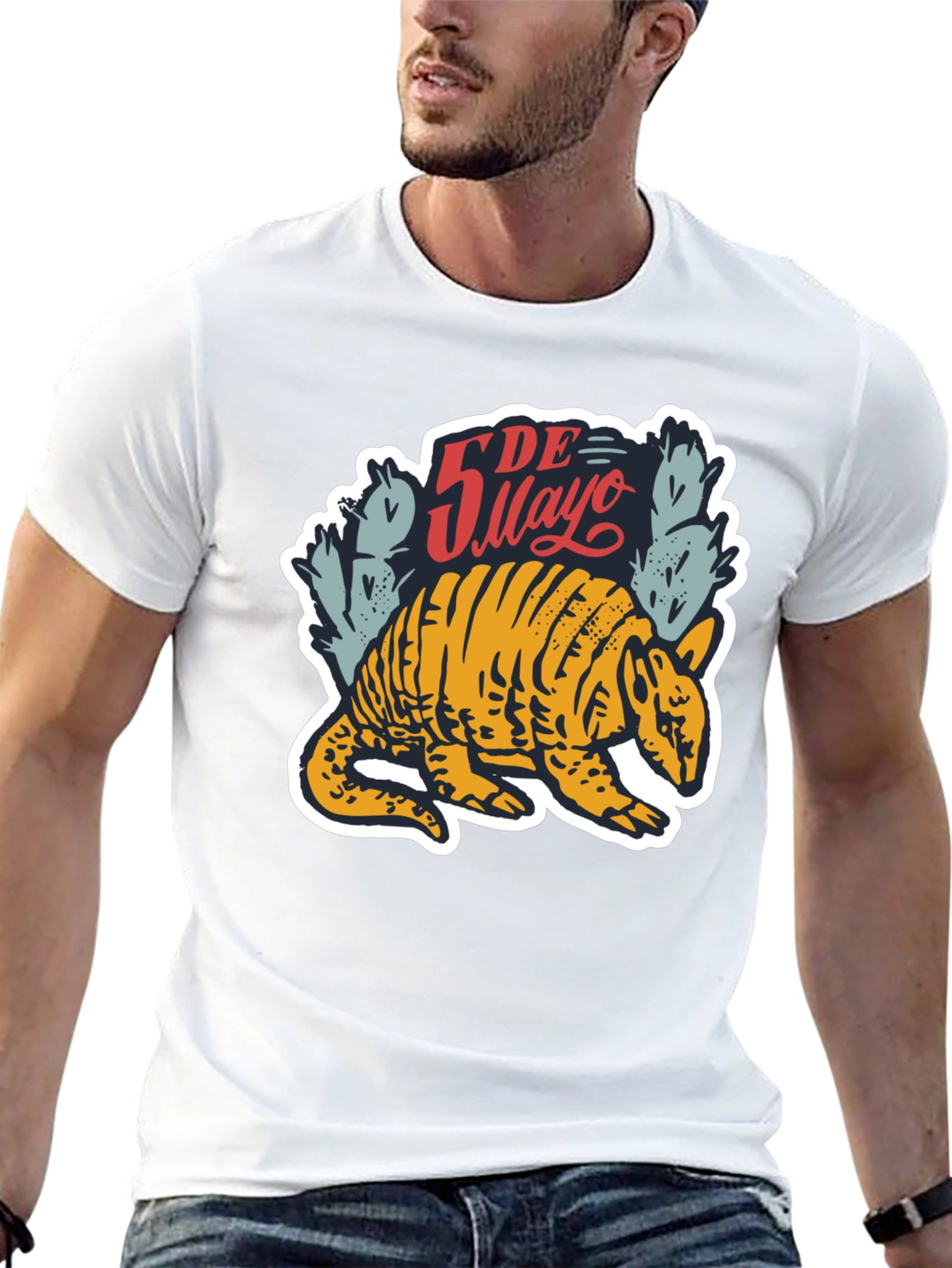 Cinco De Mayo Armadillo Graphic T-Shirt