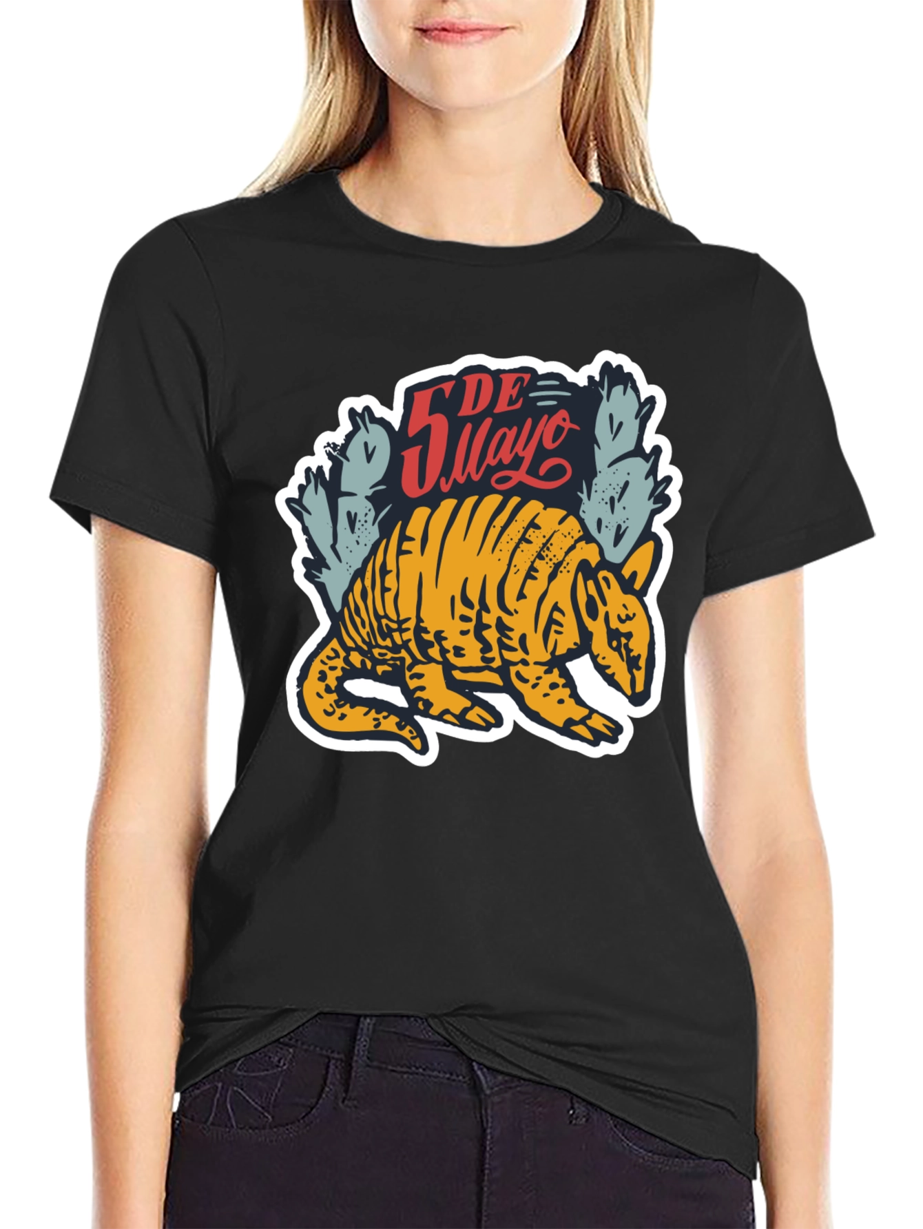 Cinco De Mayo Armadillo Graphic T-Shirt