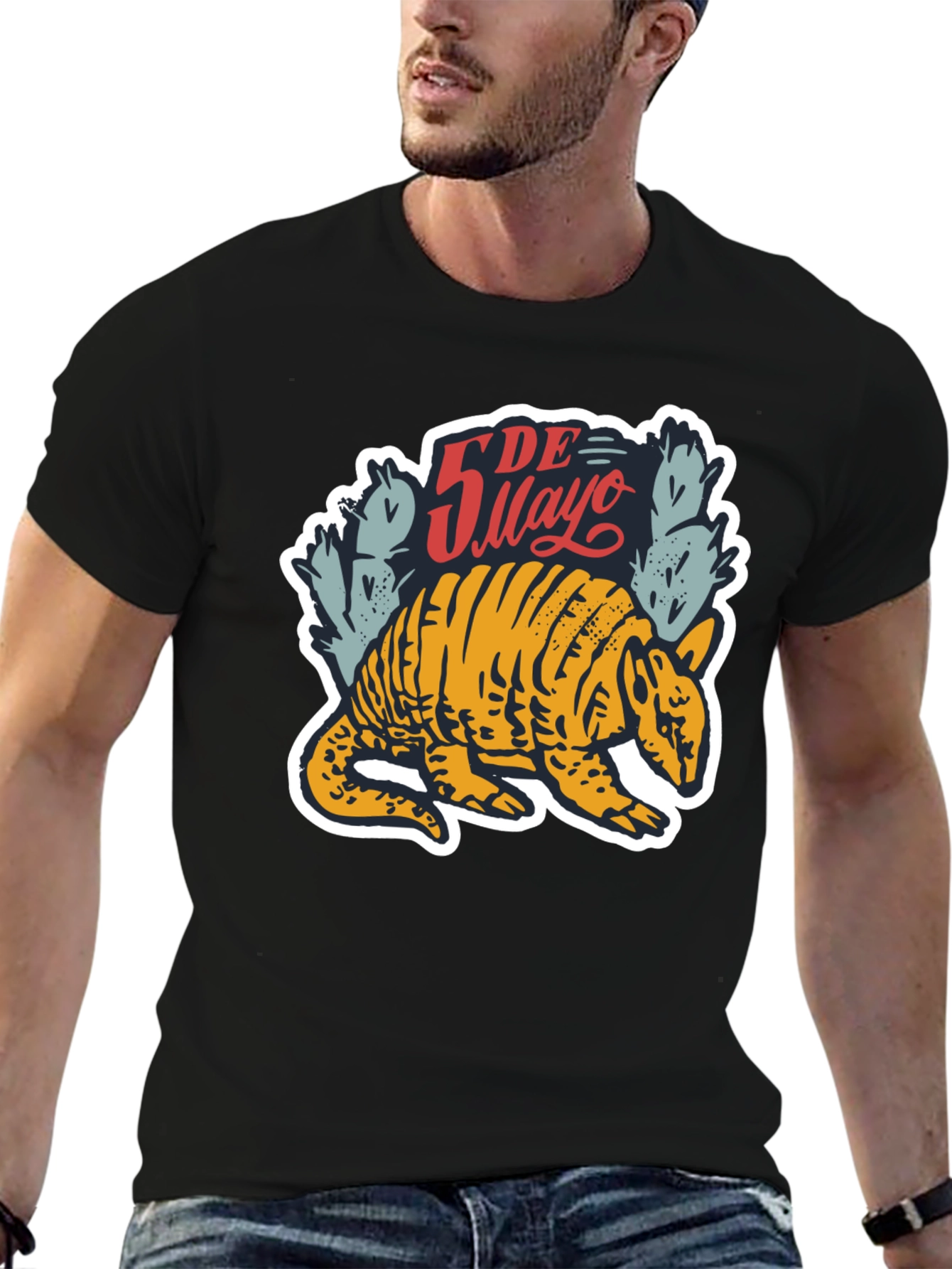 Cinco De Mayo Armadillo Graphic T-Shirt