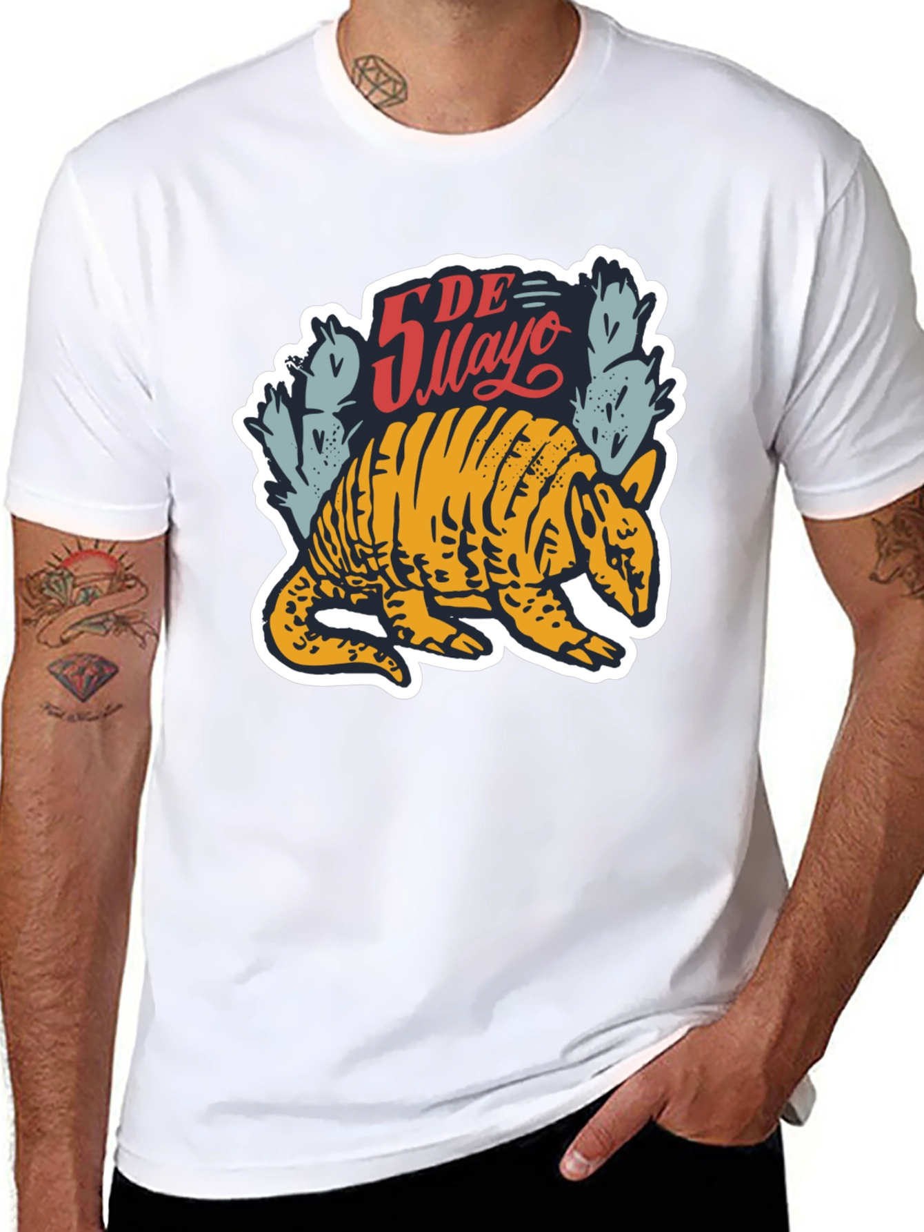 Cinco De Mayo Armadillo Graphic T-Shirt