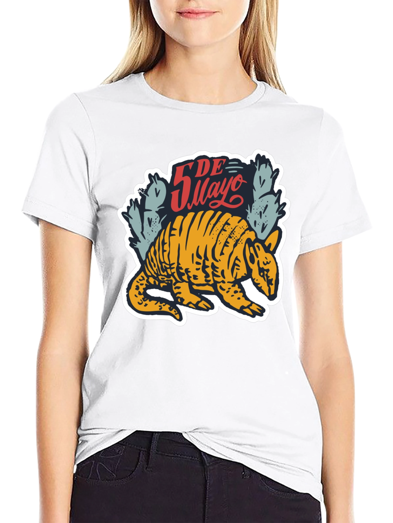 Cinco De Mayo Armadillo Graphic T-Shirt