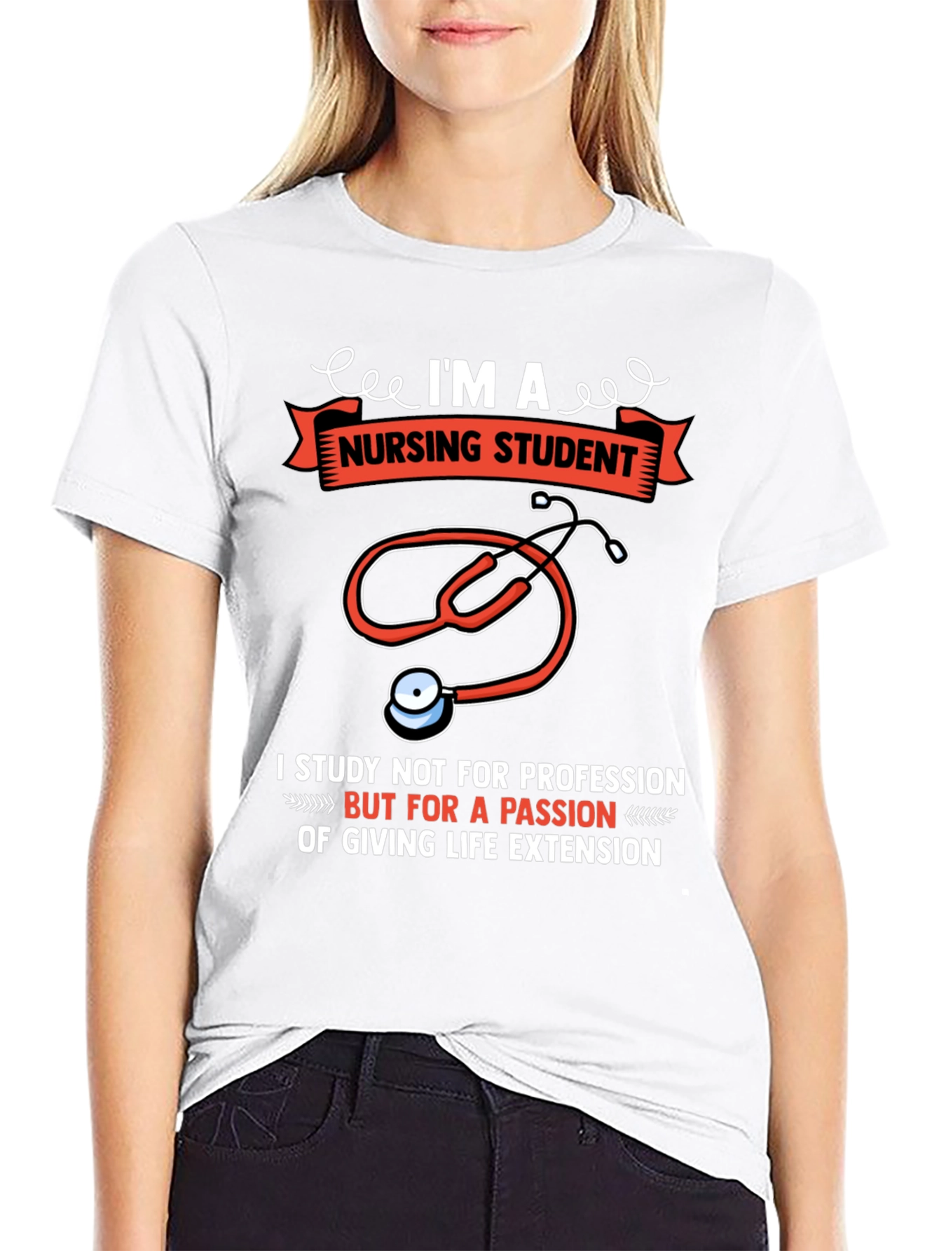 Nursing Student T-Shirt - Passion for Life Extension