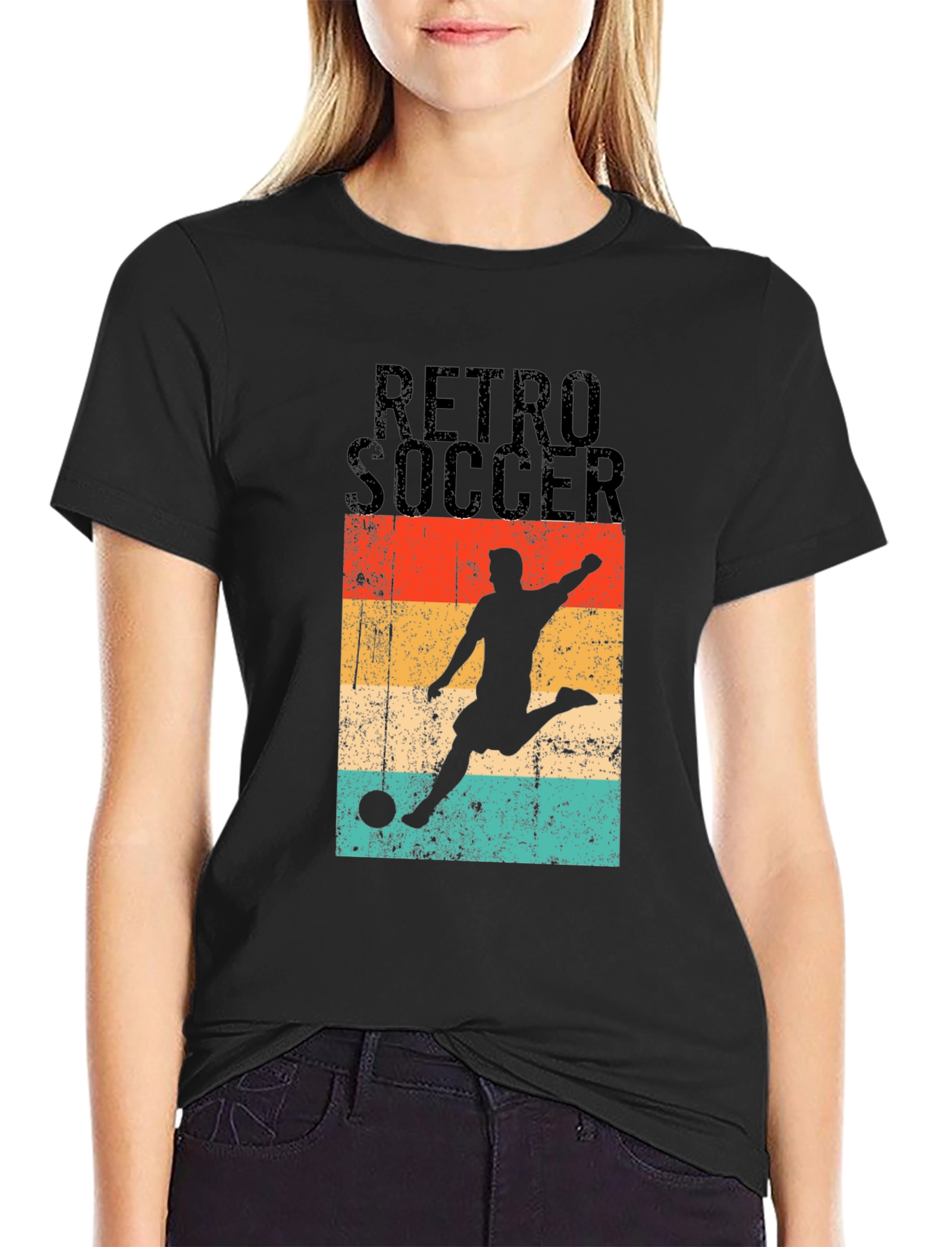 Retro Soccer Graphic T-Shirt - Stylish Casual Wear