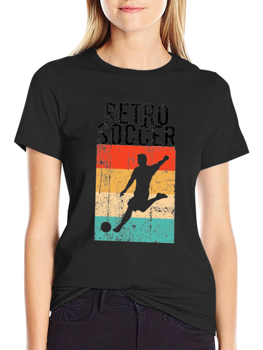 Retro Soccer Graphic T-Shirt - Stylish Casual Wear
