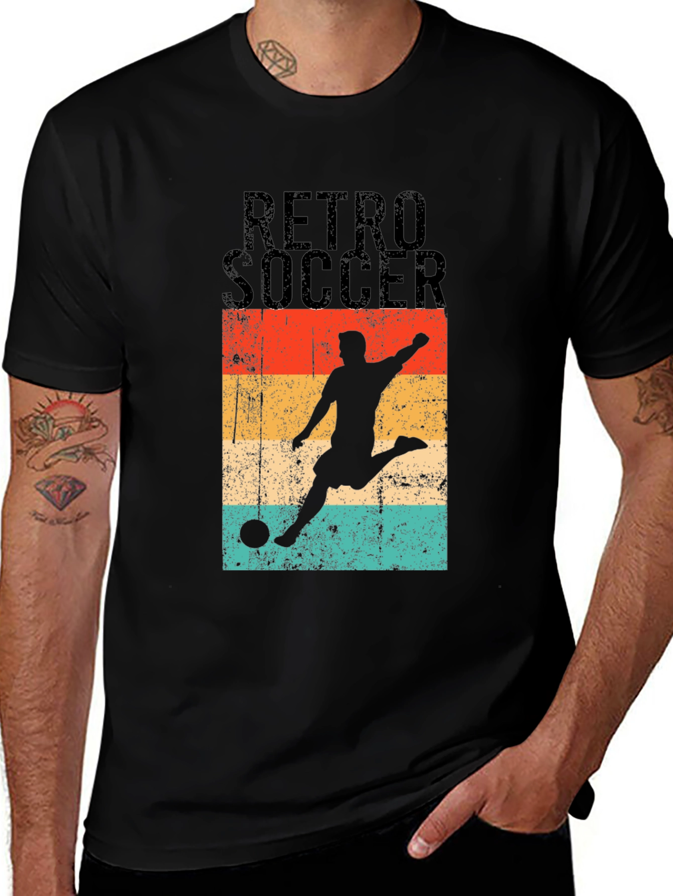 Retro Soccer Graphic T-Shirt - Stylish Casual Wear