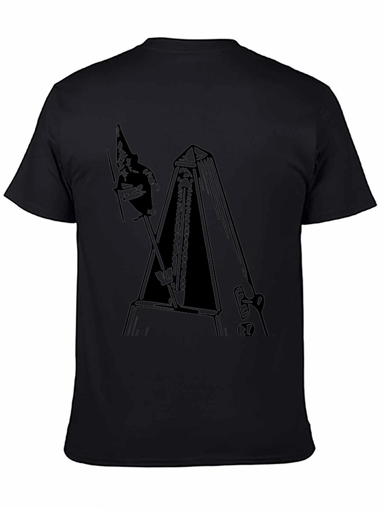 Metronome Wizard Black Graphic Tee