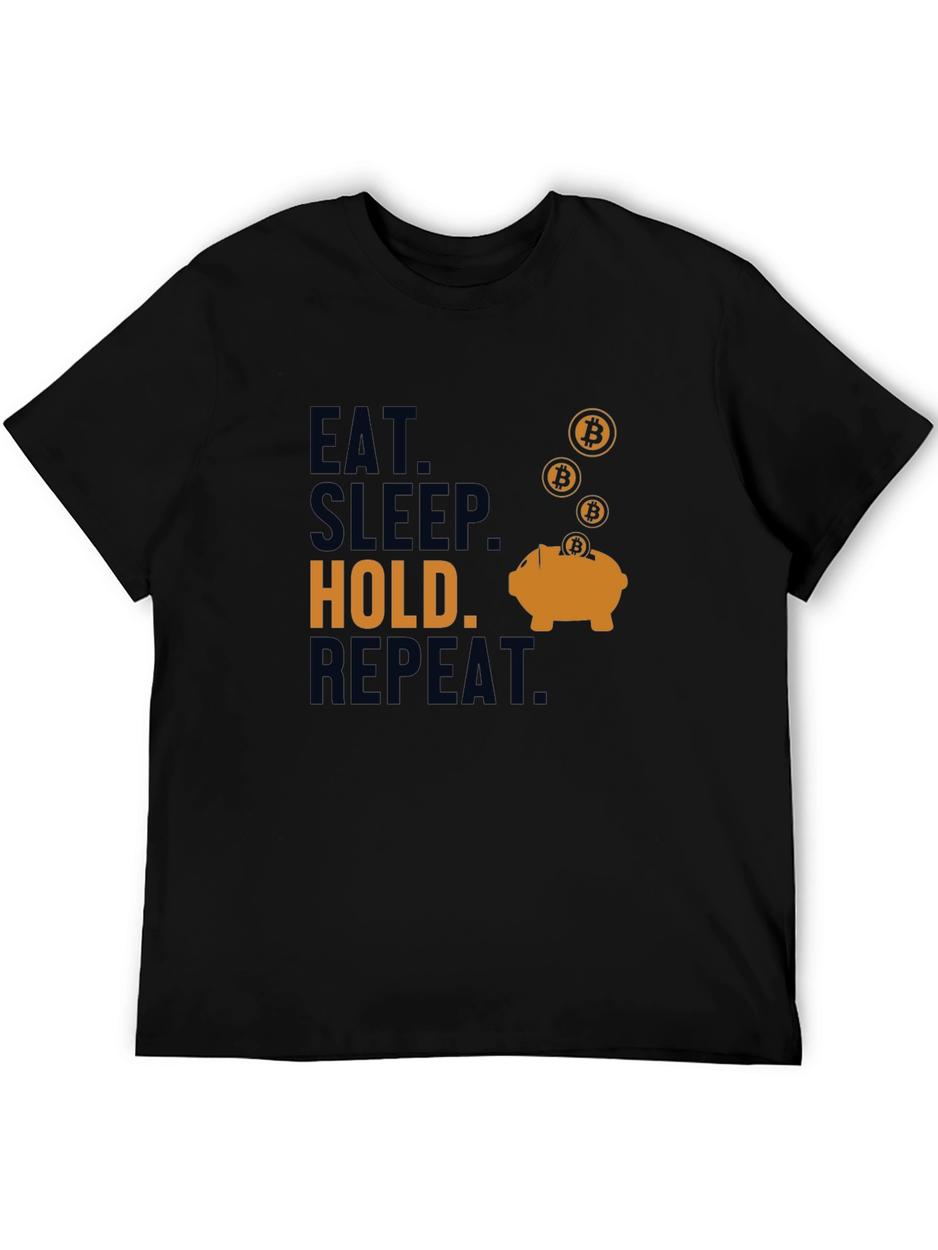 Eat Sleep Hold Repeat Bitcoin T-Shirt