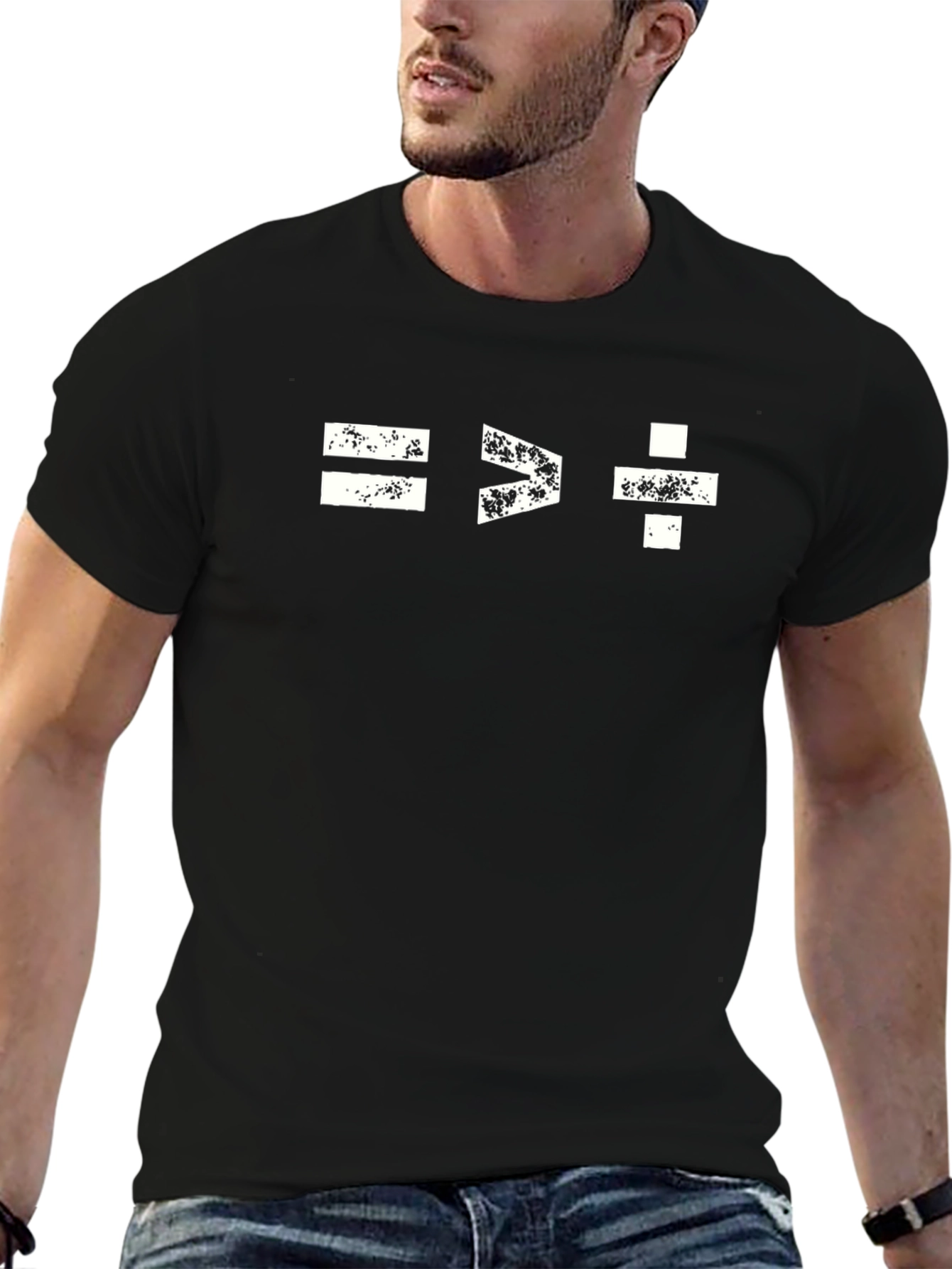 Math Equation Graphic Tee - Black Unisex