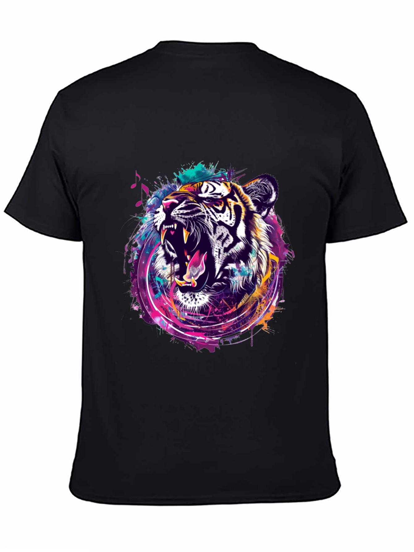 Vibrant Tiger Graphic T-Shirt - Bold Animal Print