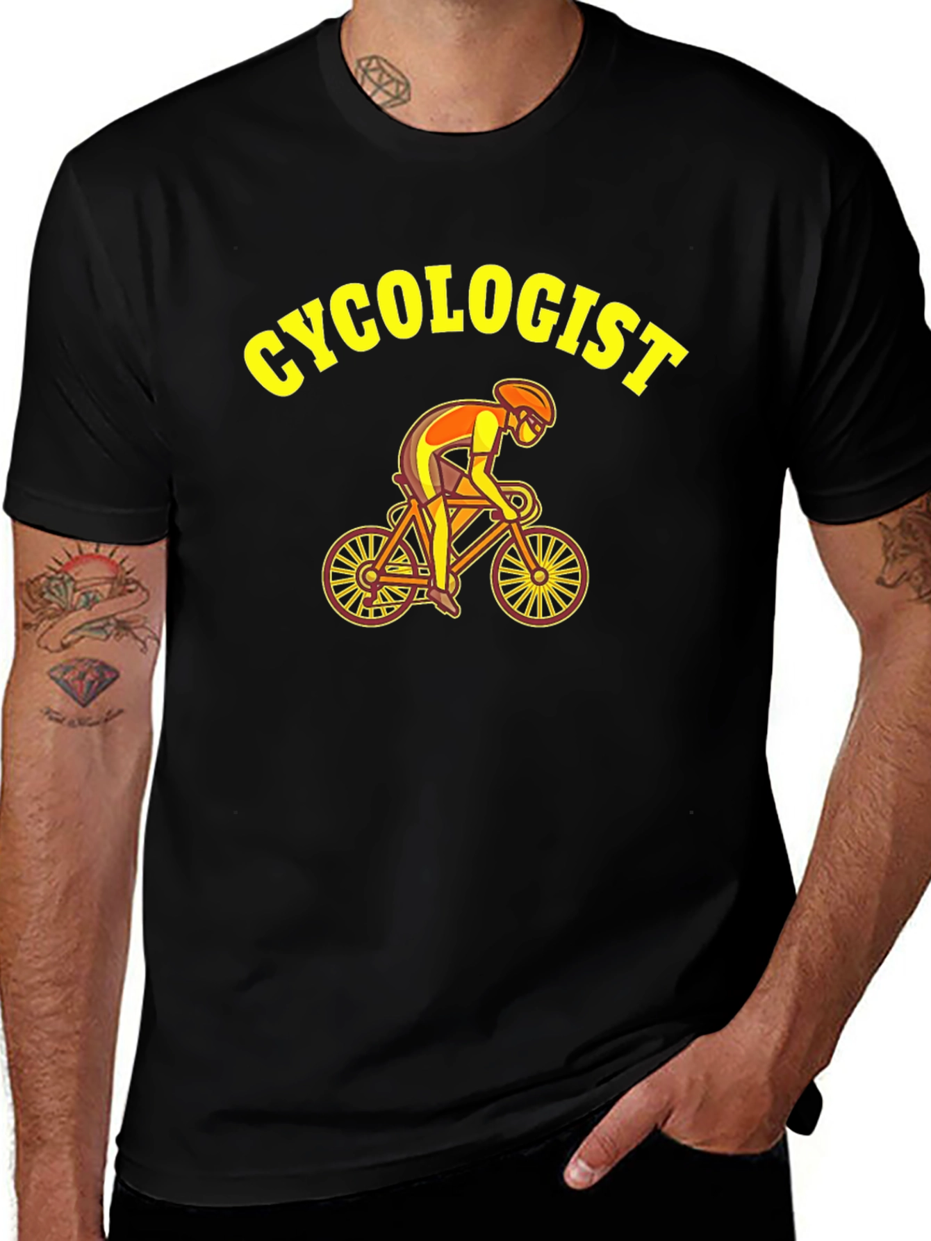 Cycologist Cycling Humor Graphic T-Shirt