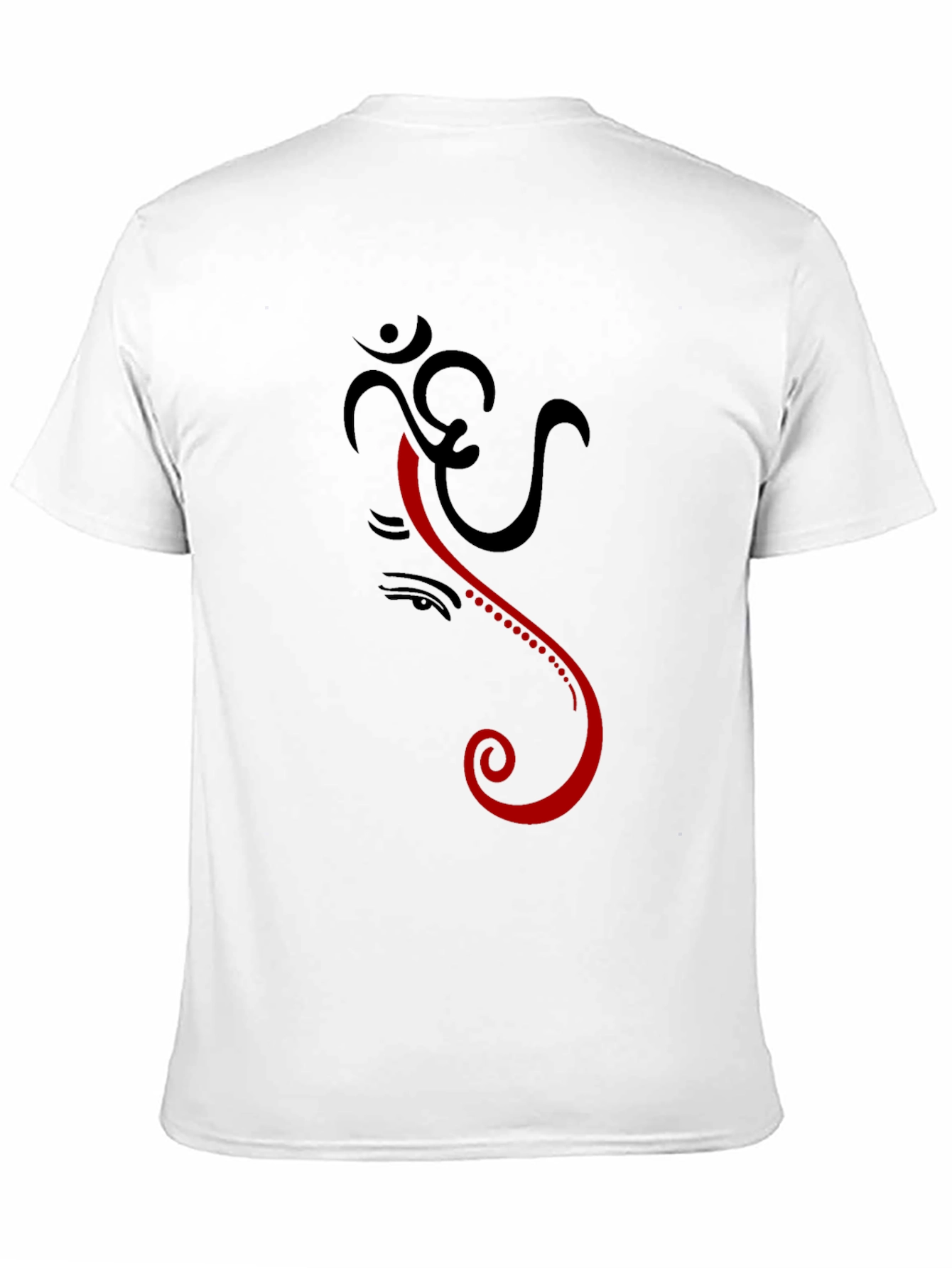 Om Ganesh Graphic Tee - Black Cotton Comfort