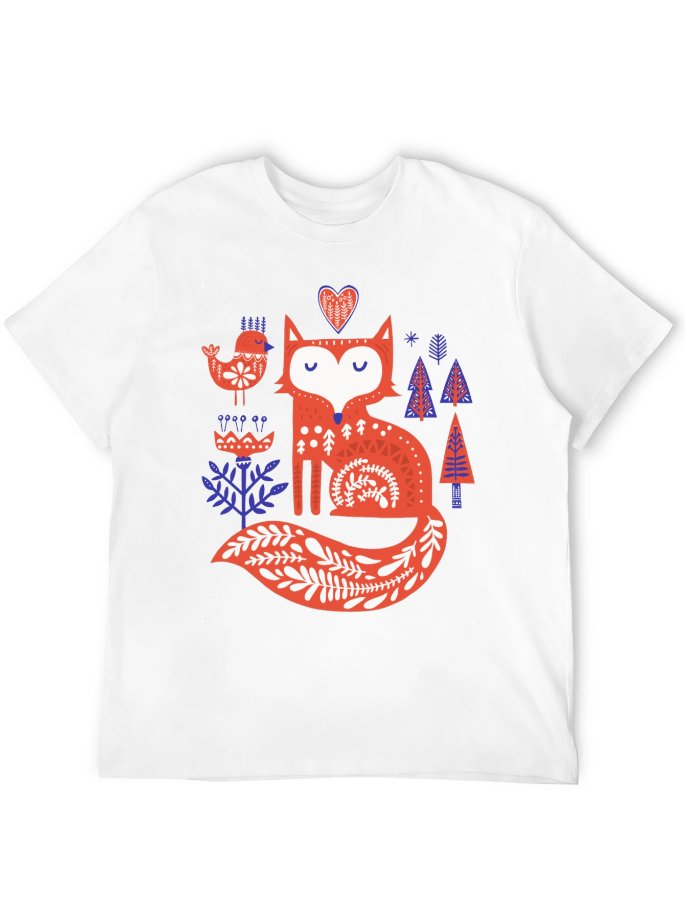 Whimsical Fox Graphic T-Shirt