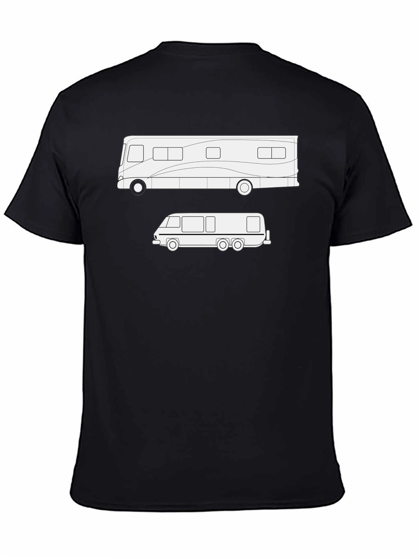 RV & Motorhome T-Shirt - Black Cotton Tee