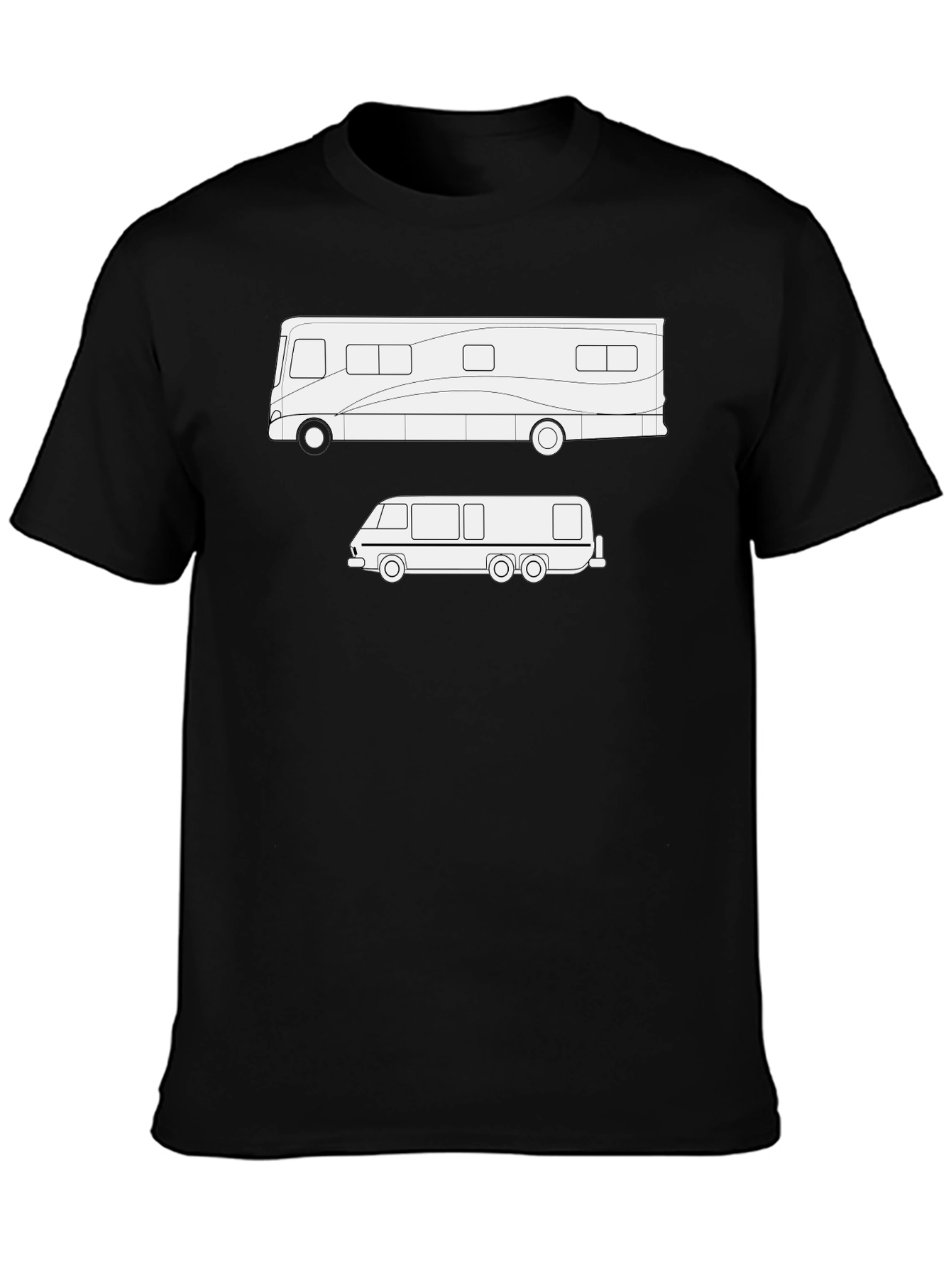 RV & Motorhome T-Shirt - Black Cotton Tee