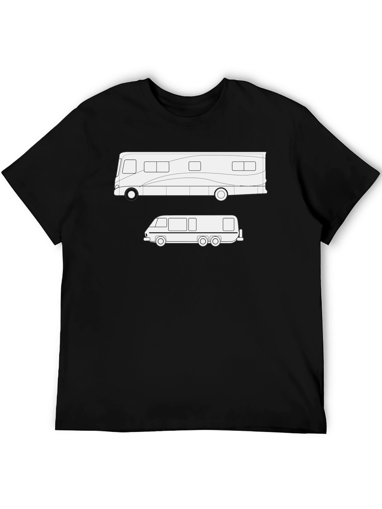 RV & Motorhome T-Shirt - Black Cotton Tee
