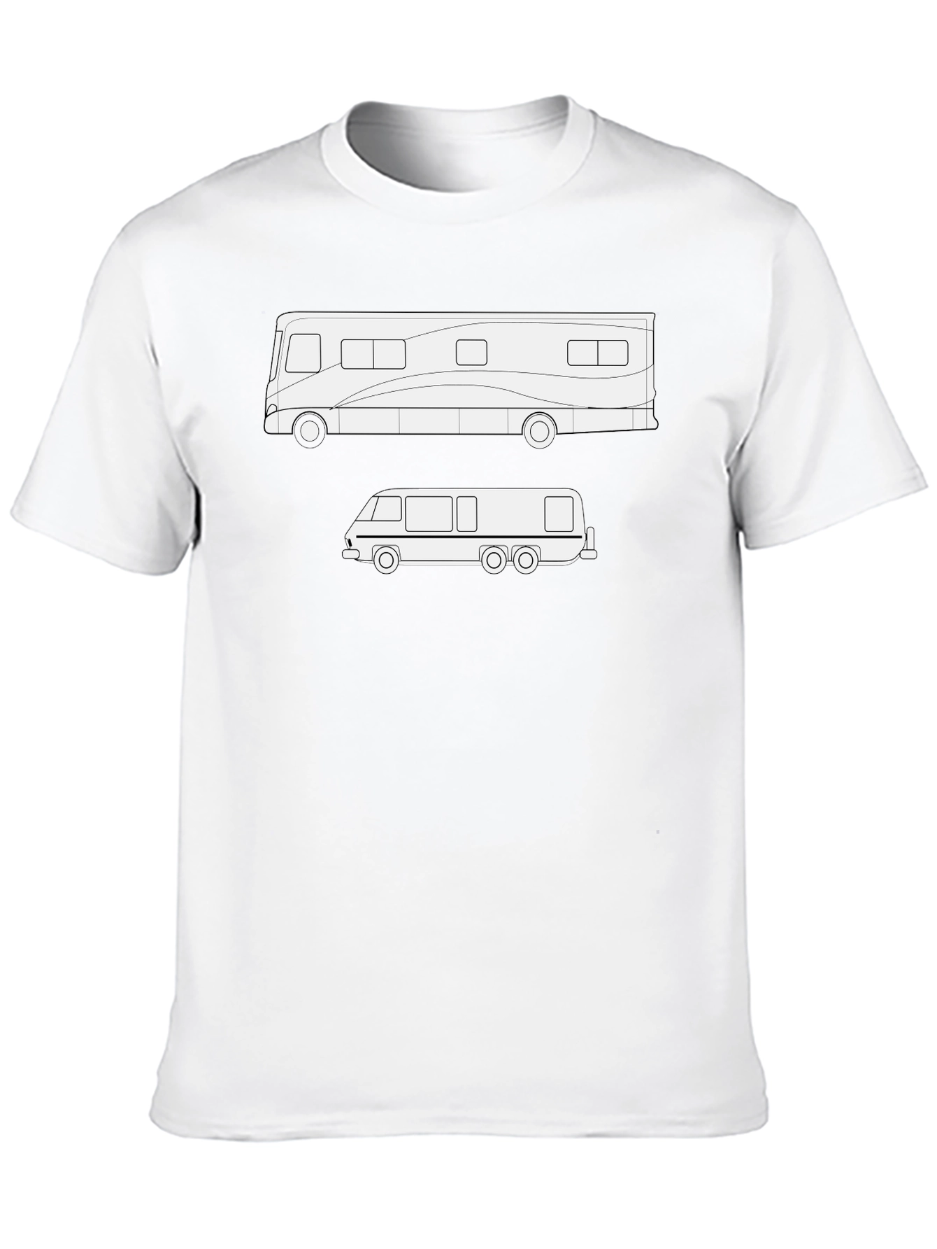 RV & Motorhome T-Shirt - Black Cotton Tee
