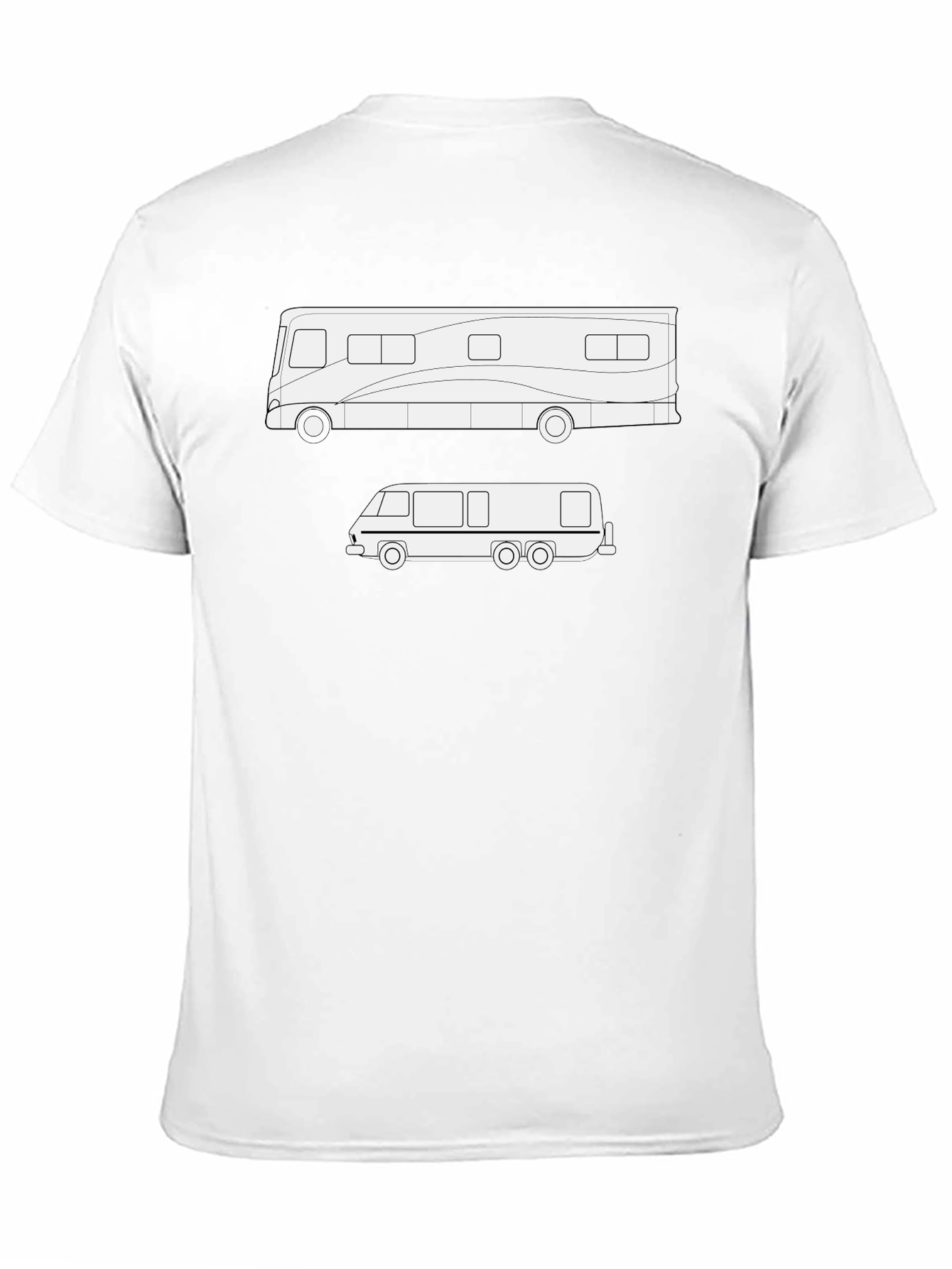 RV & Motorhome T-Shirt - Black Cotton Tee