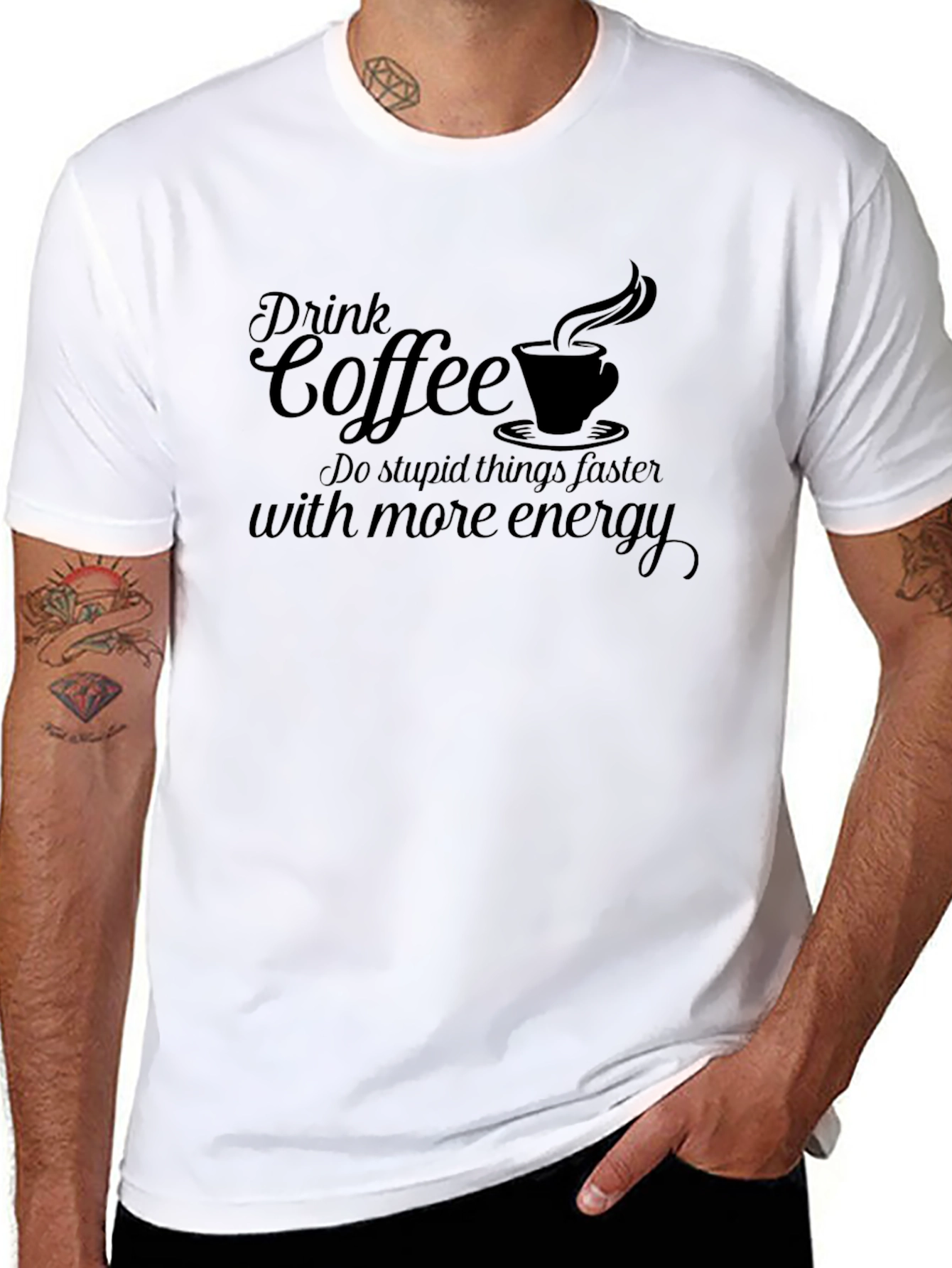 Drink Coffee Funny Graphic Tee